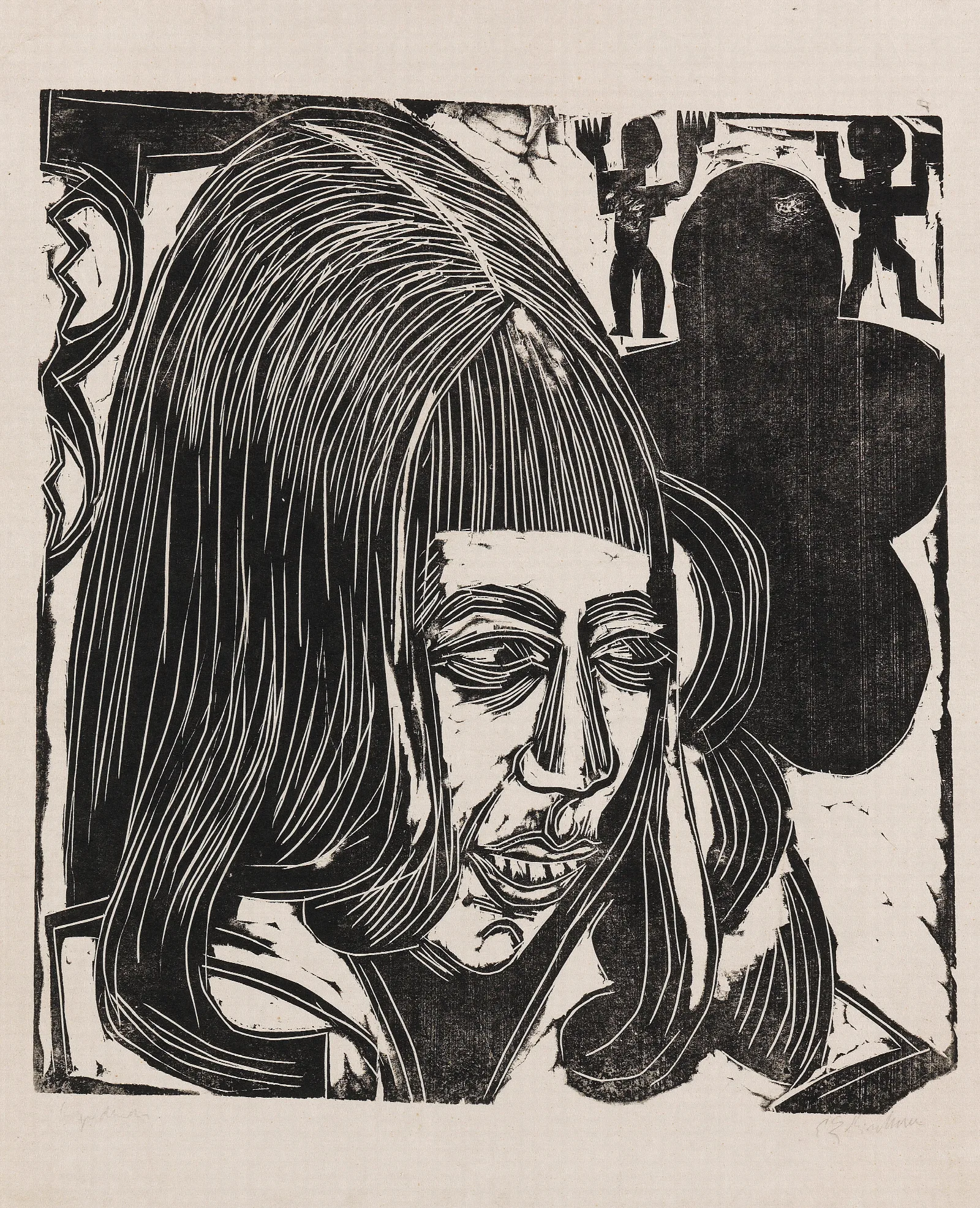 Tochter Sternheim Wall Art by Ernst Ludwig Kirchner - Canvas Print