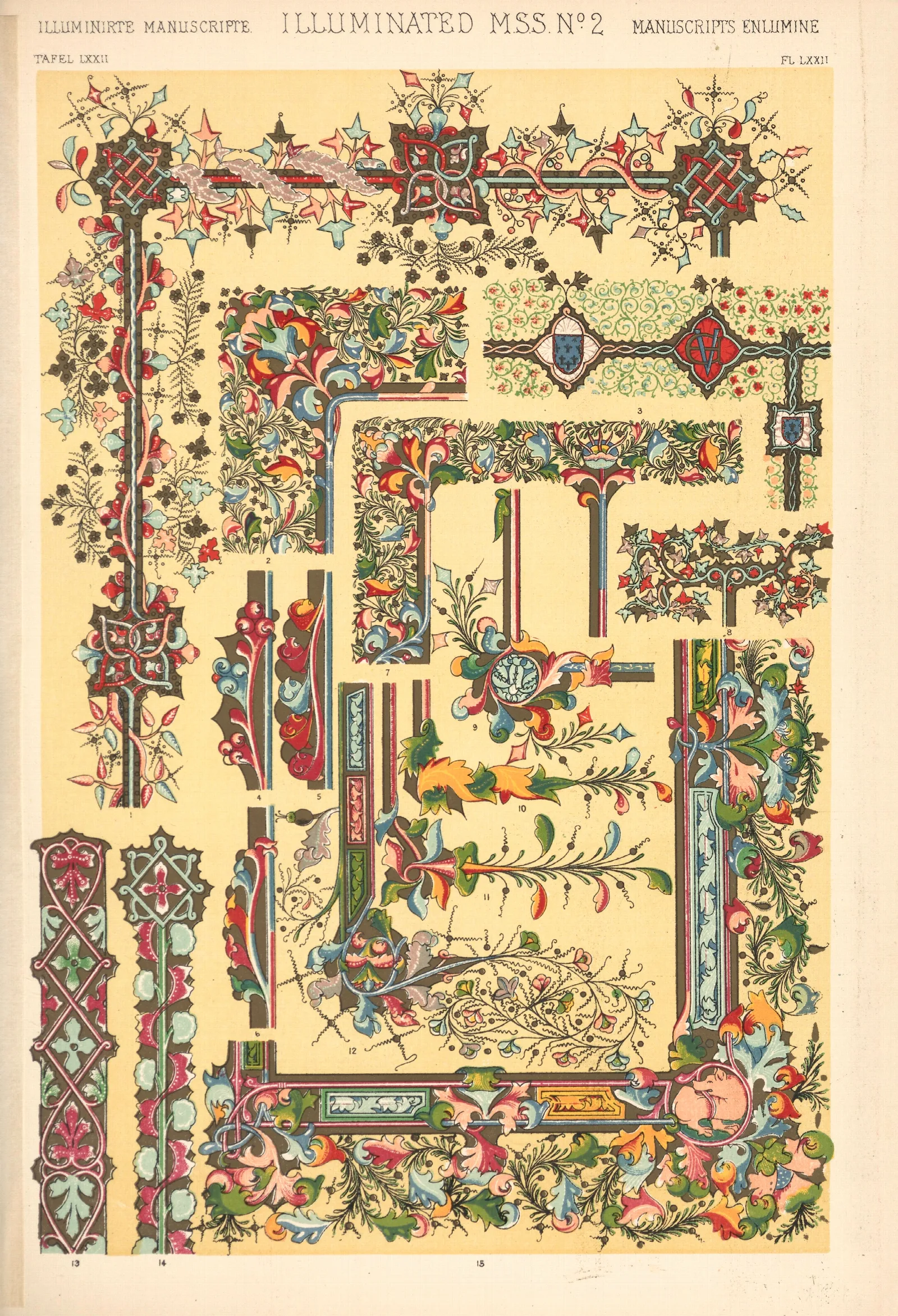 Illuminated Manuscripts No 2 3 Wall Art by Owen Jones - Canvas Print