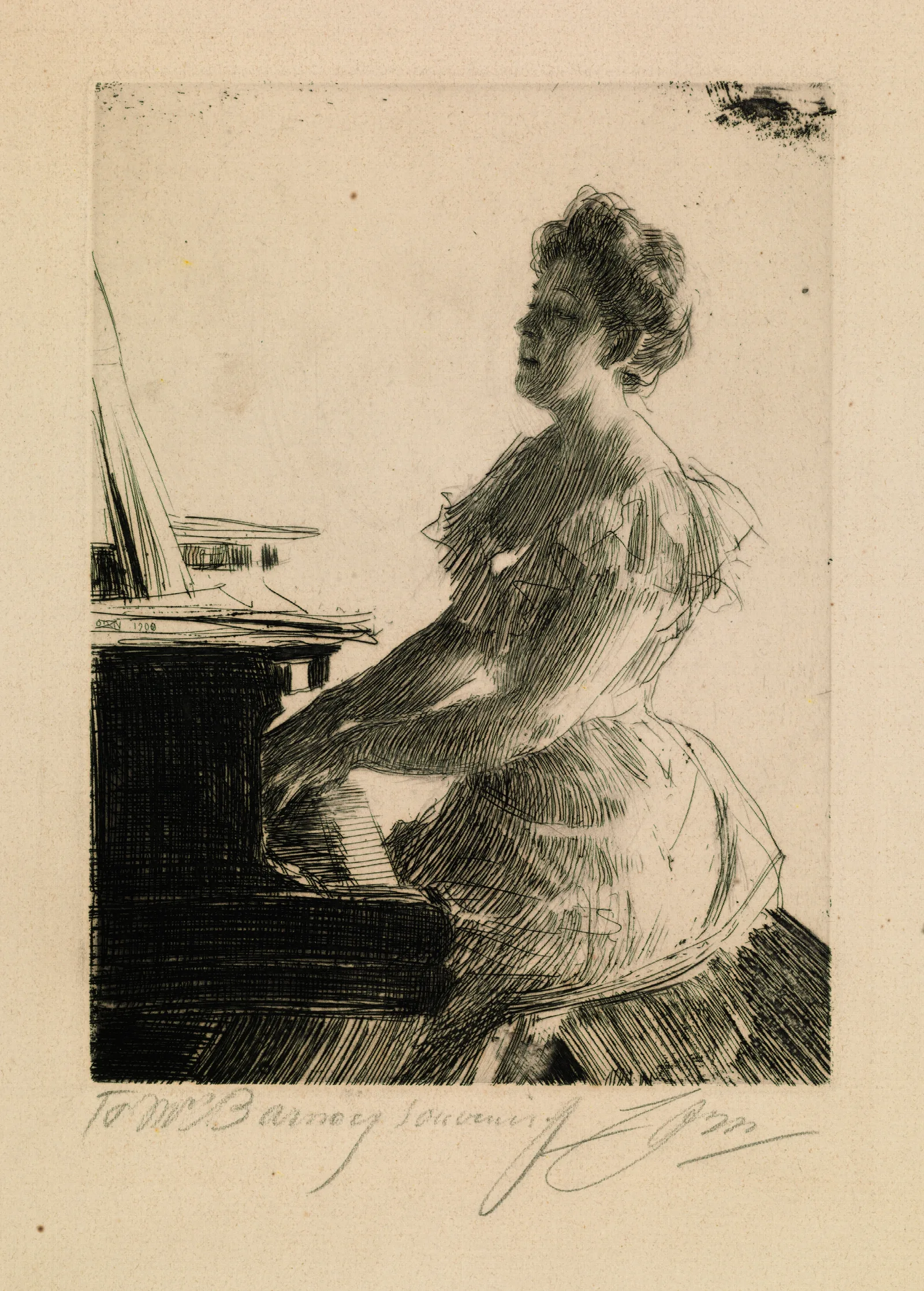 Mary Hardin Wall Art by Anders Zorn - Canvas Print
