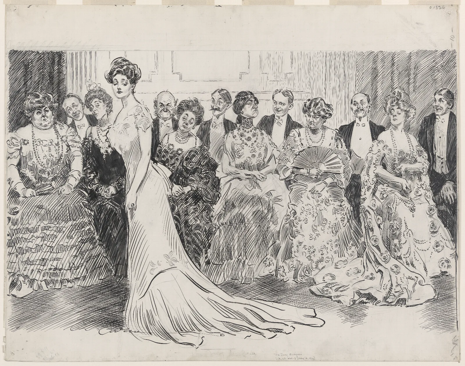 The Jury Disagrees Wall Art by Charles Dana Gibson - Canvas Print