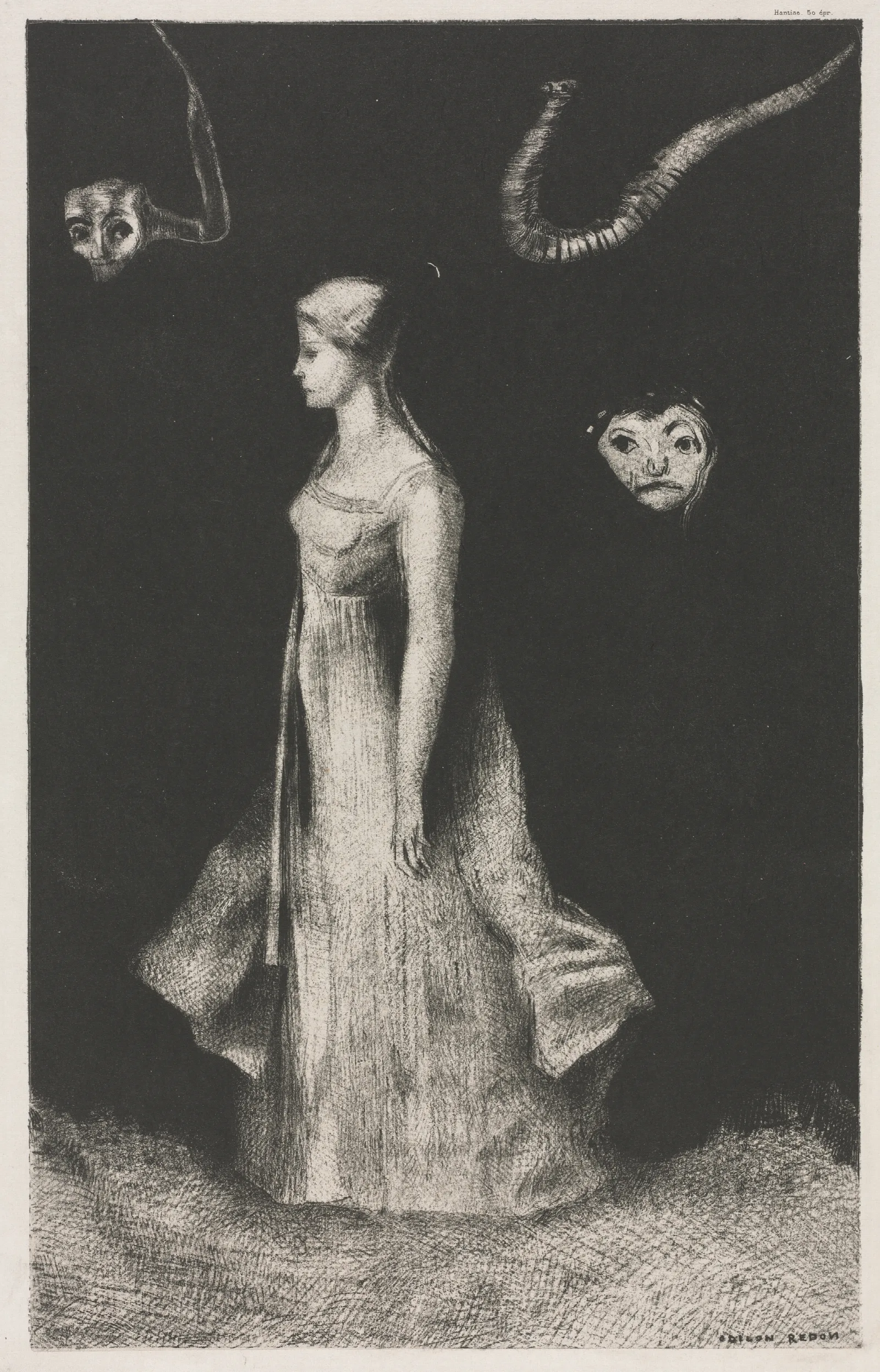 Obsession Wall Art by Odilon Redon - Canvas Print