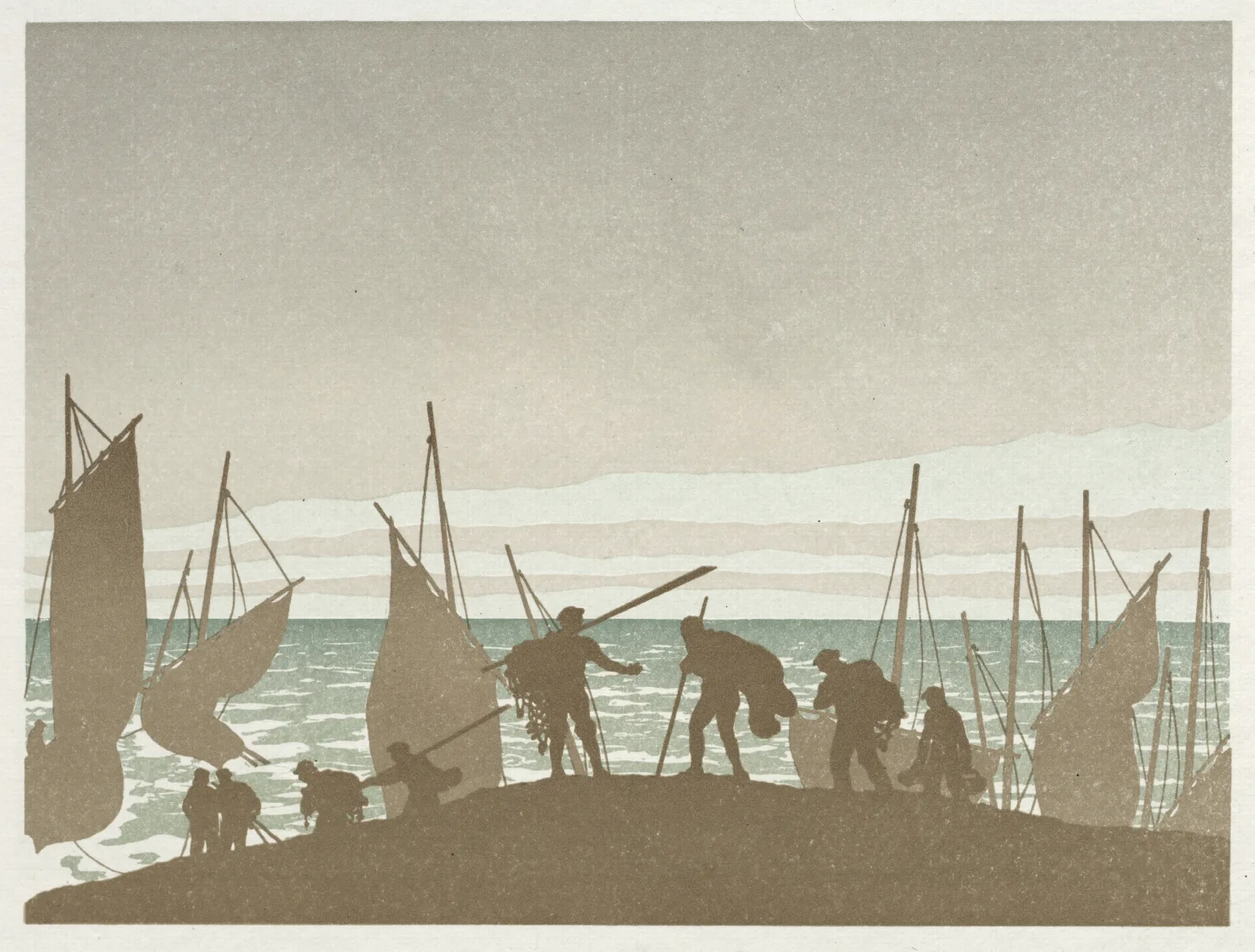 The Wandering Jew The Fishermen Wall Art by Henri Rivière - Canvas Print