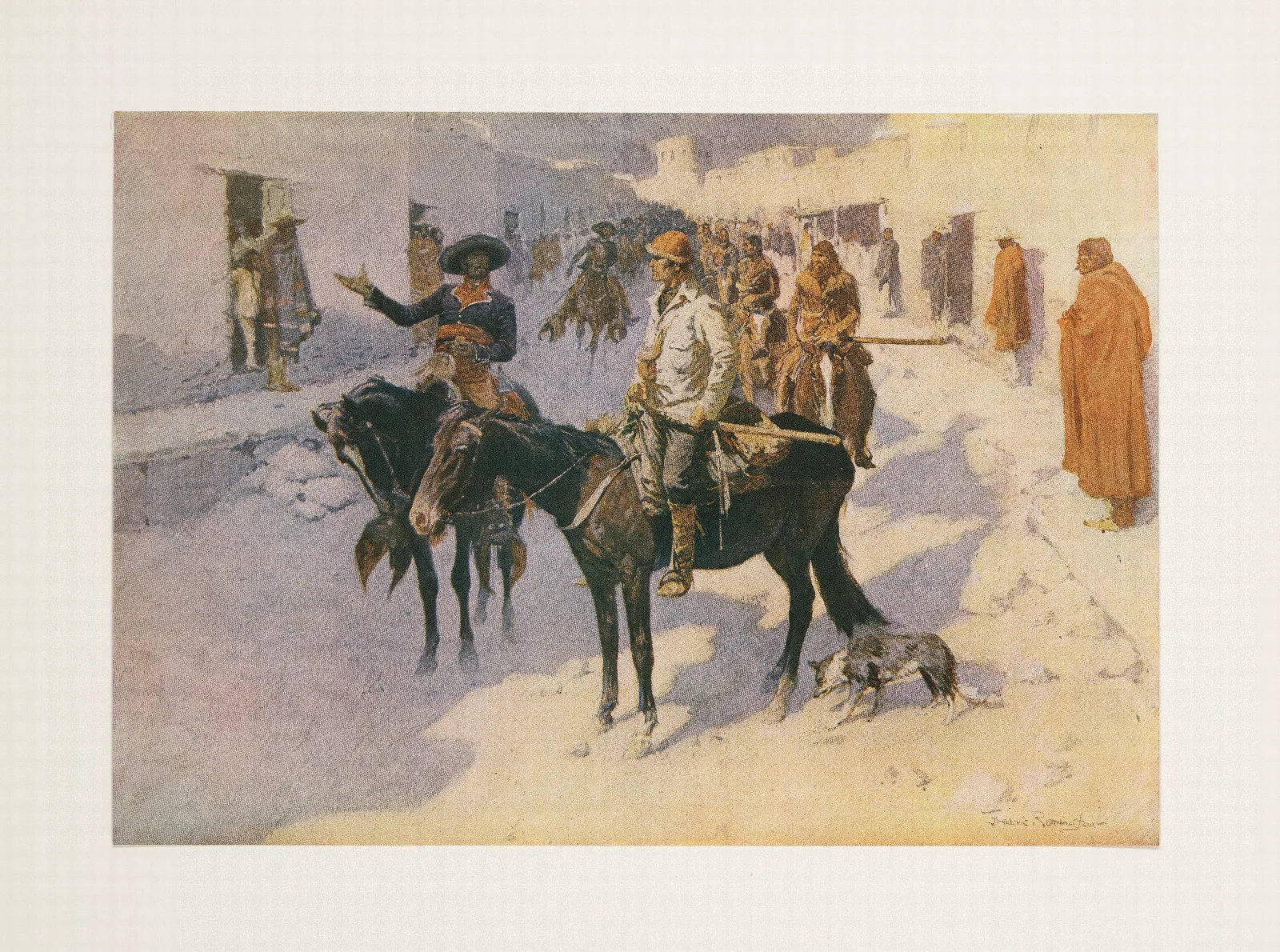 The Great Explorers Ix Zebulon Pike Wall Art by Frederic Remington - Canvas Print