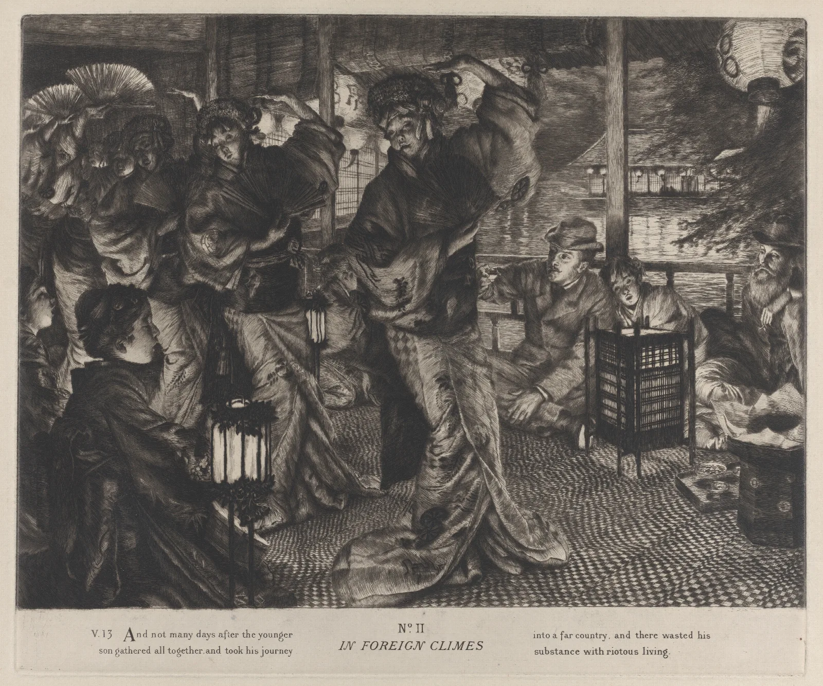 The Parable Of The Prodigal Son No Ii In Foreign Climes Wall Art by James Tissot - Canvas Print