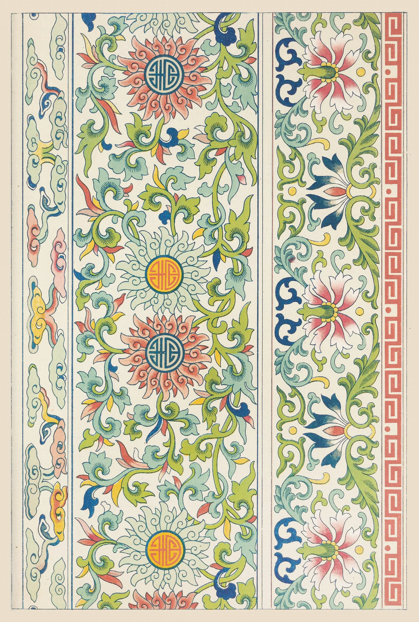 Examples Of Chinese Ornament Pl 63 Wall Art by Owen Jones - Canvas Print
