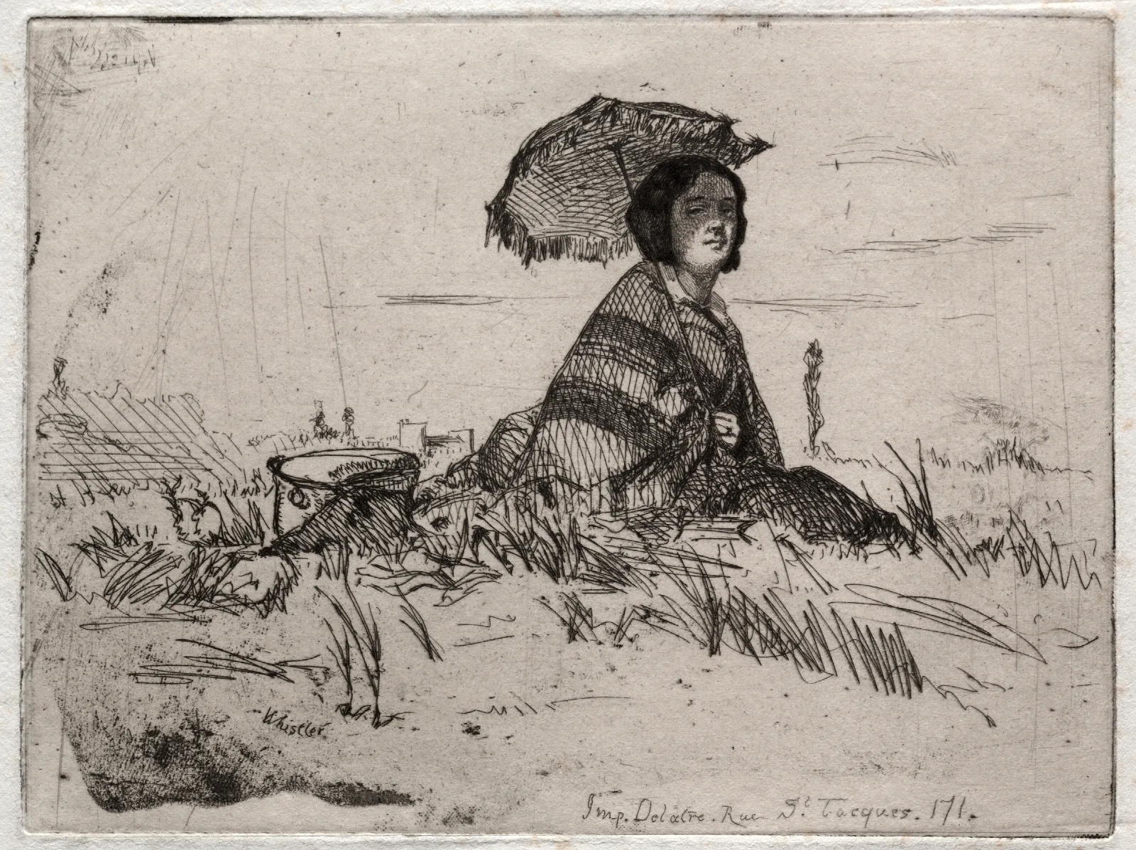 En Plein Soleil Wall Art by James Abbott McNeill Whistler - Canvas Print