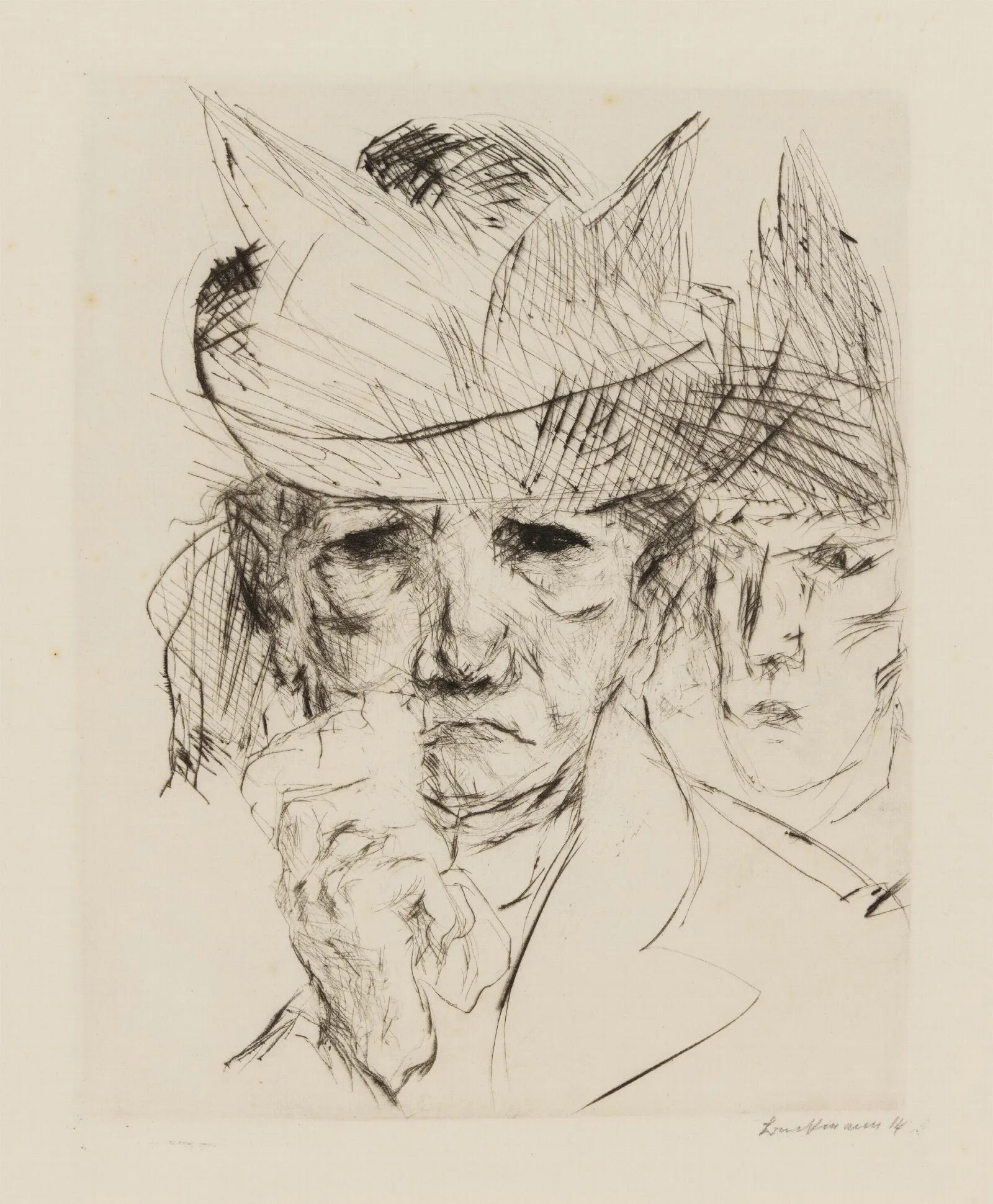 Weinende Frau 2 Wall Art by Max Beckmann - Canvas Print