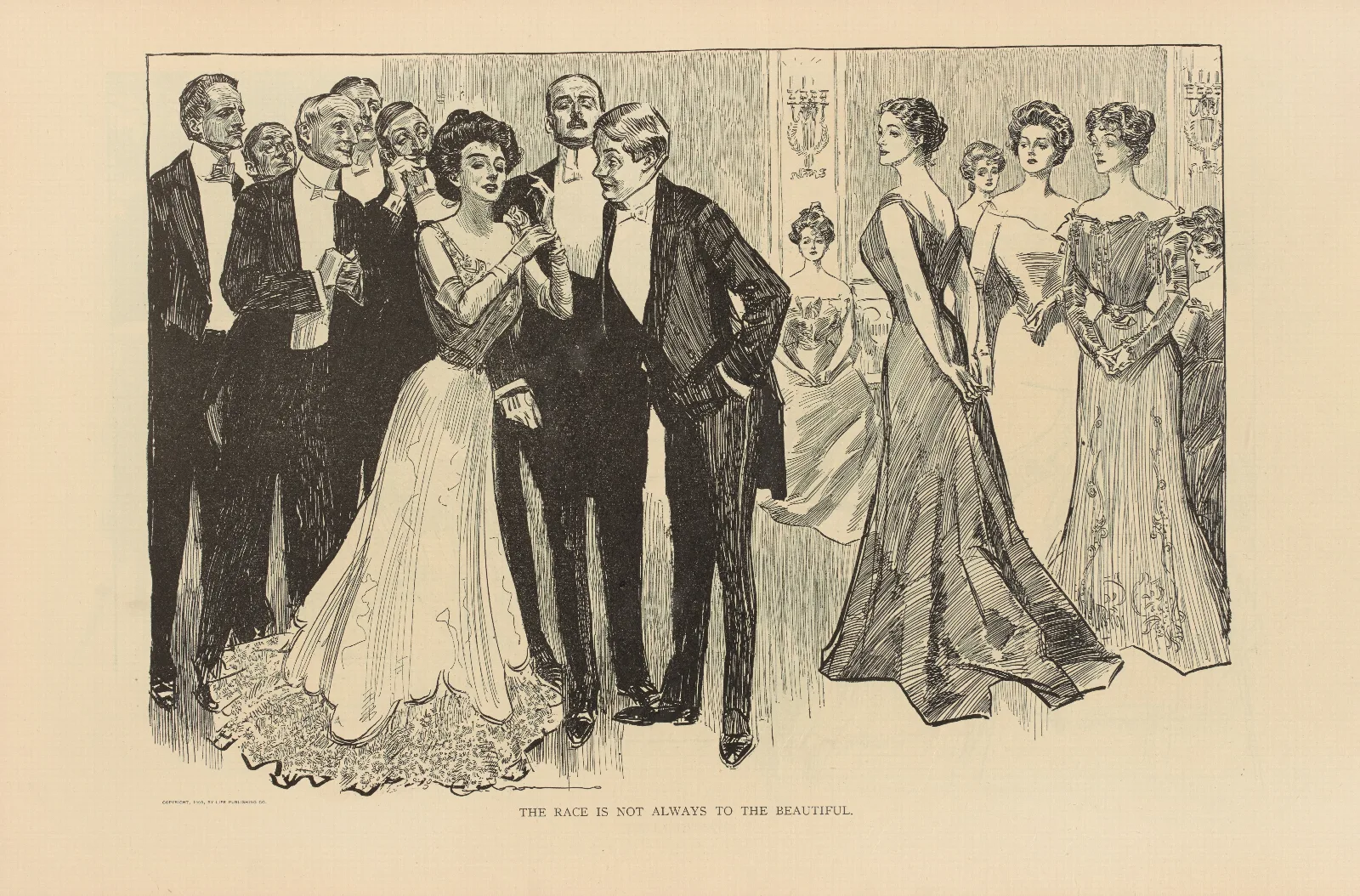The Race Is Not Always To The Beautiful 2 Wall Art by Charles Dana Gibson - Canvas Print