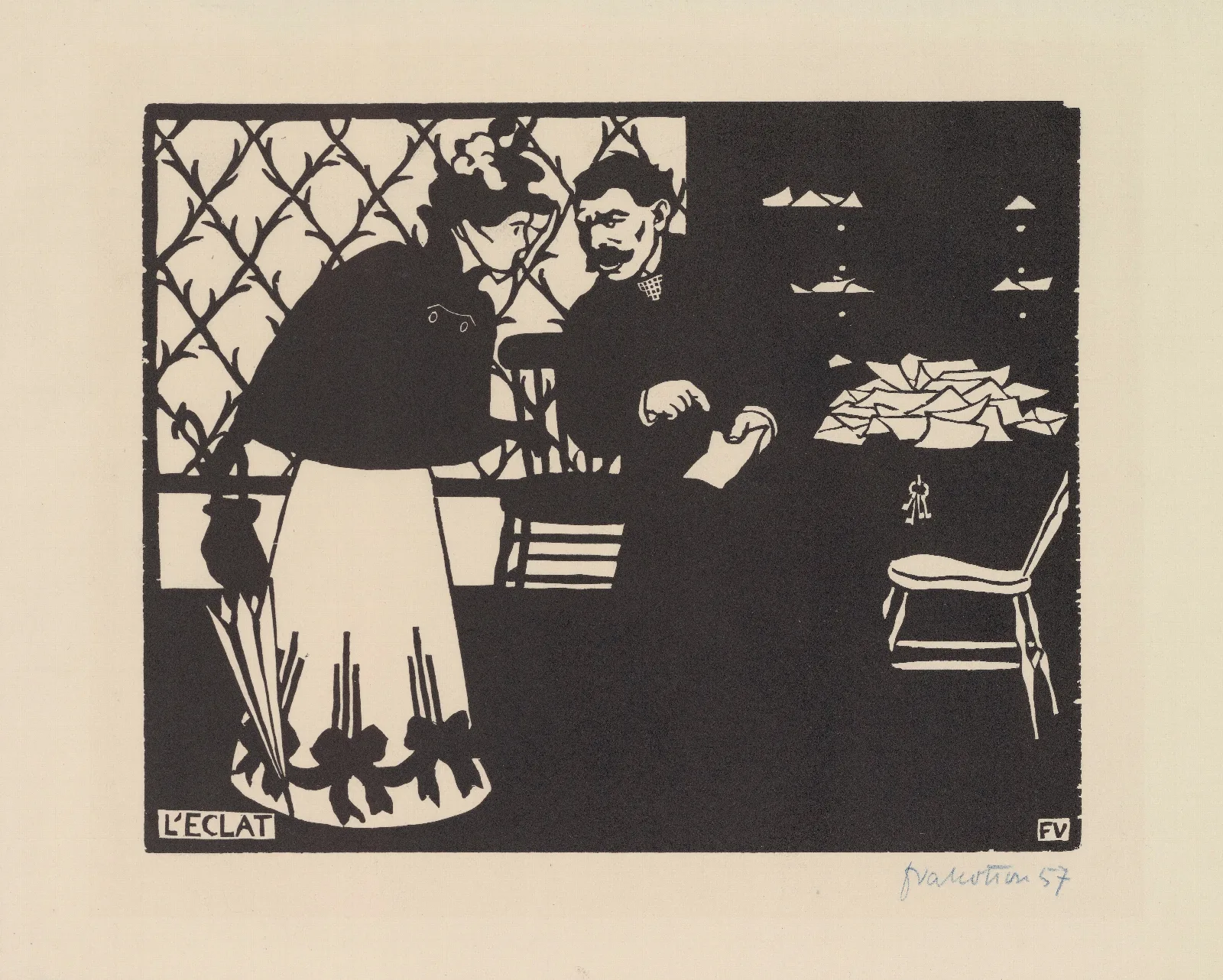 Leclat Wall Art by Félix Vallotton - Canvas Print