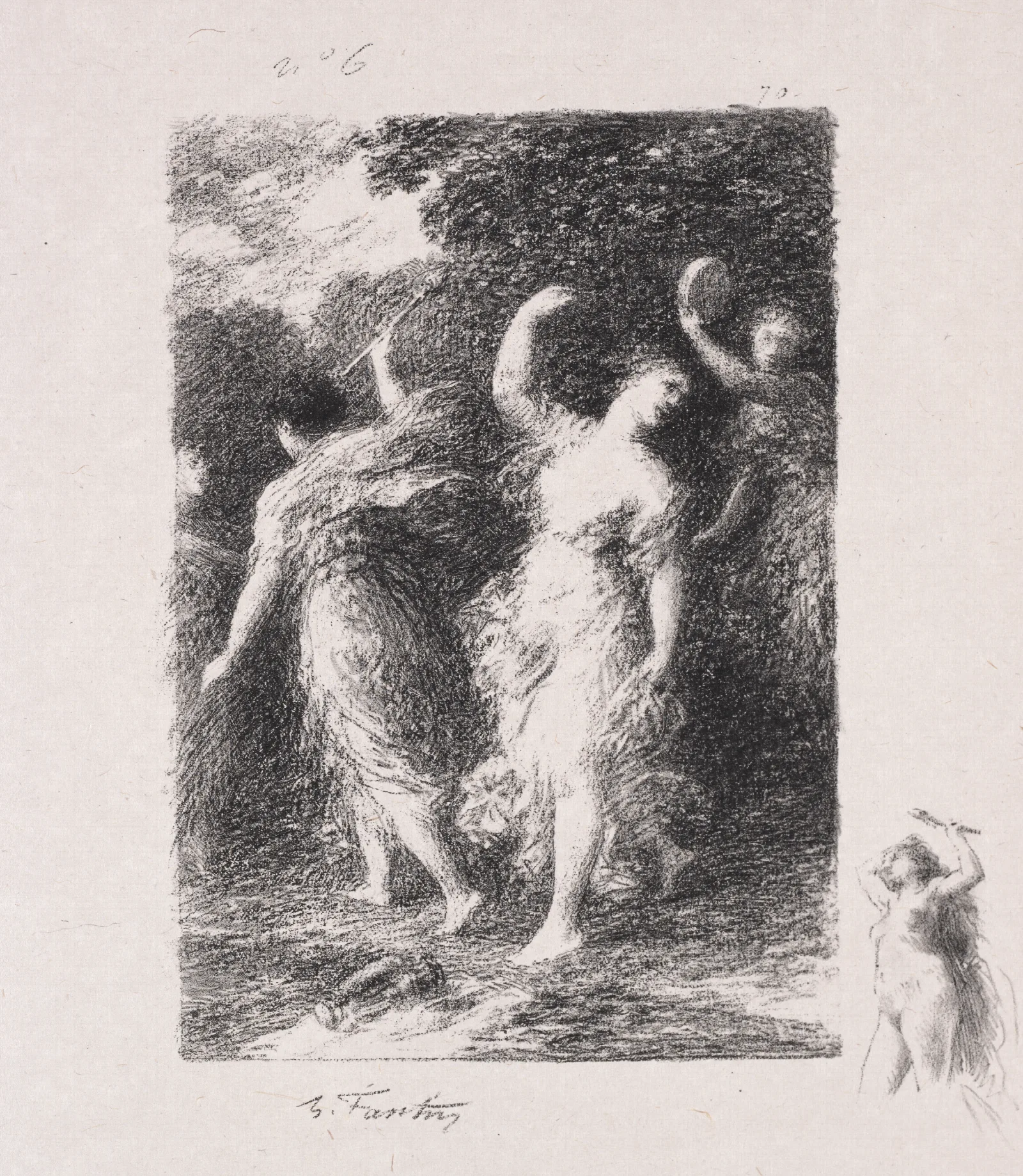 Bacchus 14 Wall Art by Henri Fantin-Latour - Canvas Print