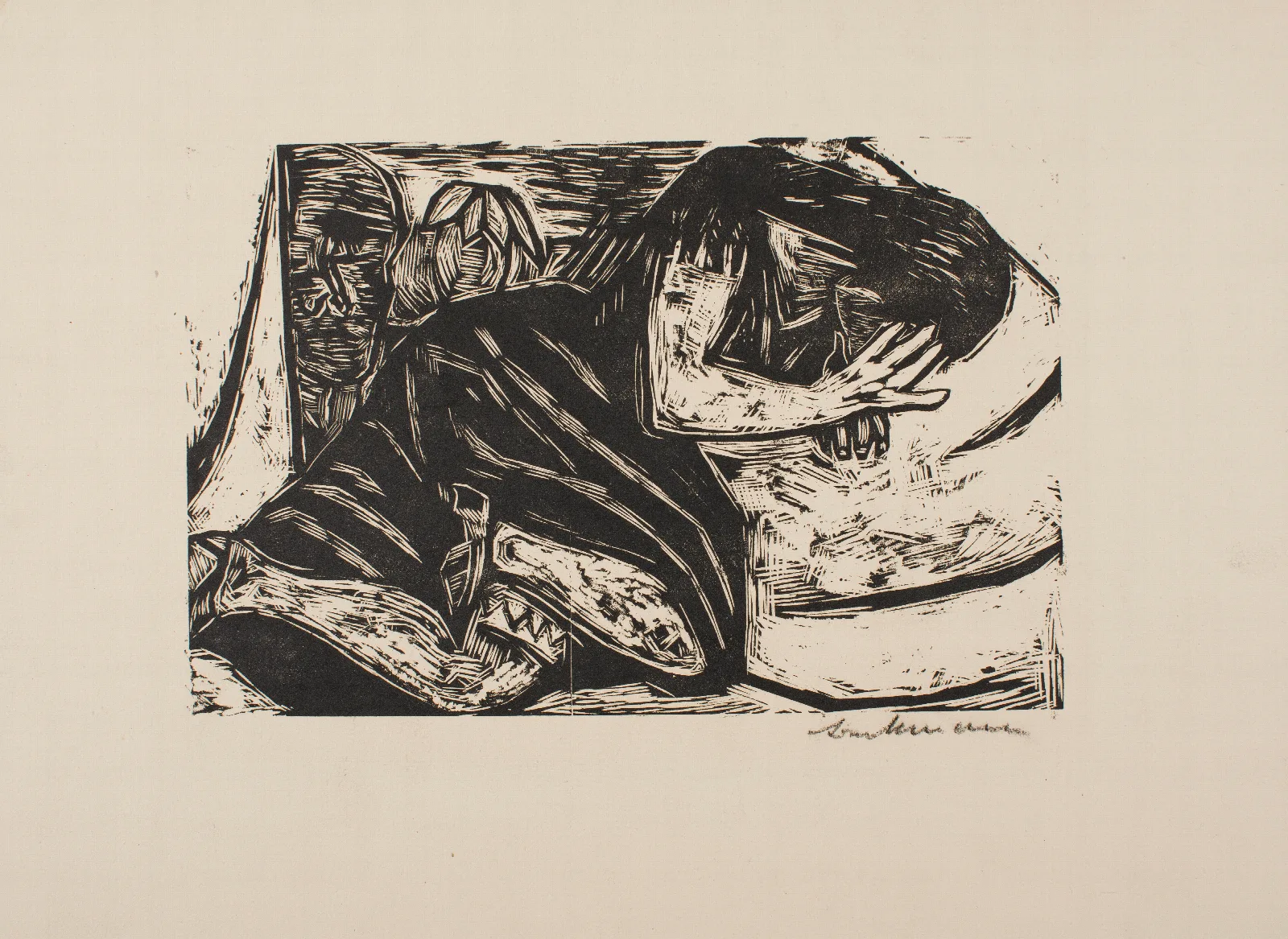 Seduction 3 Wall Art by Max Beckmann - Canvas Print