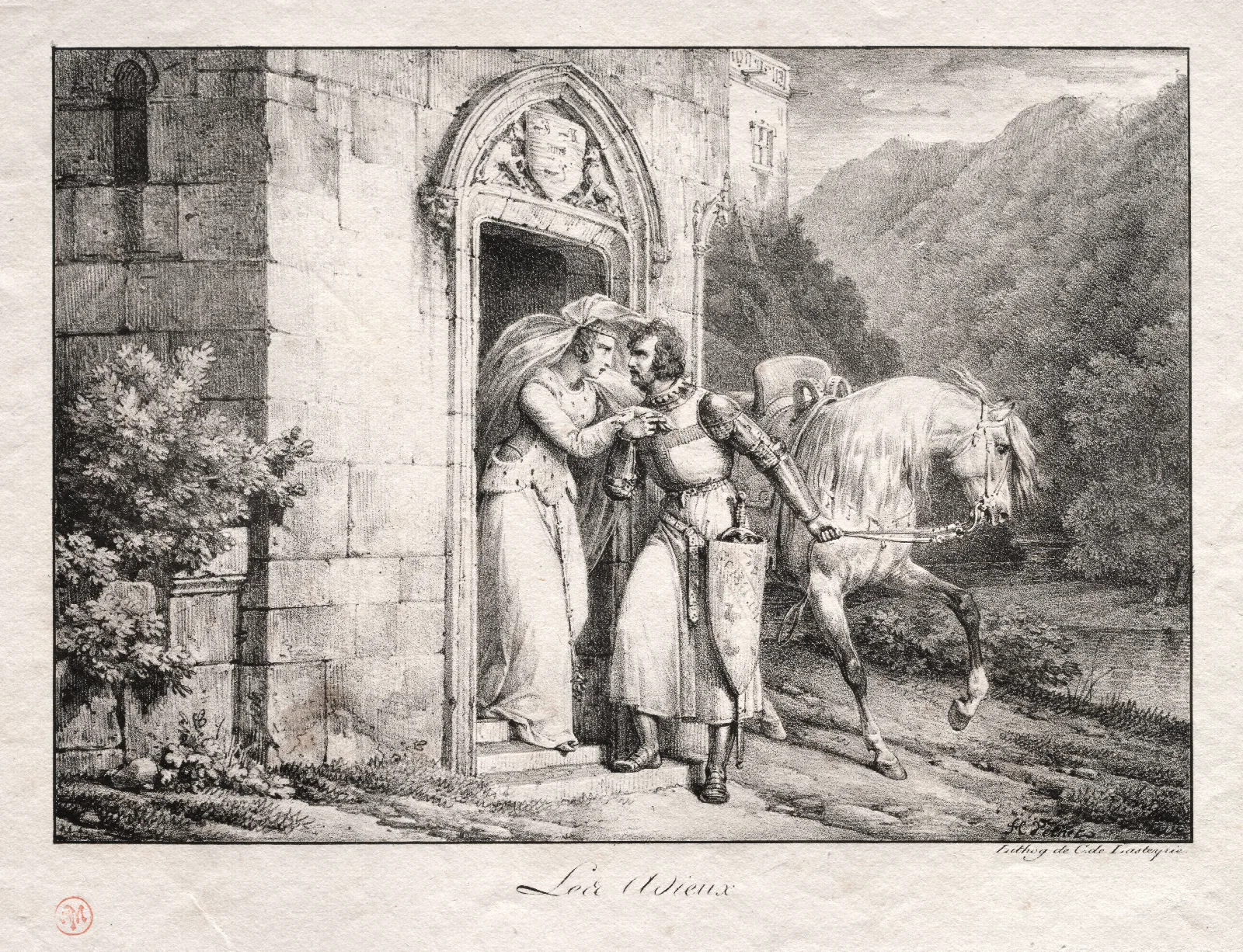 The Farewells Wall Art by Horace Vernet - Canvas Print
