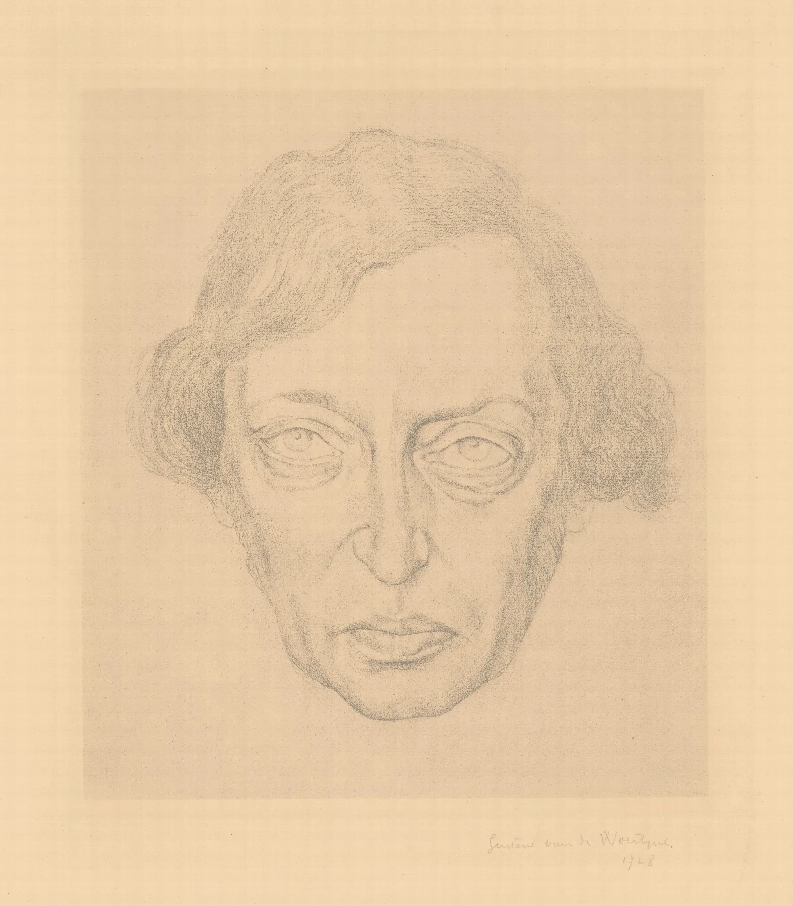 Portrait De Karel Van De Woestyne 1878 1929 Wall Art by Gustave Van de Woestijne - Canvas Print