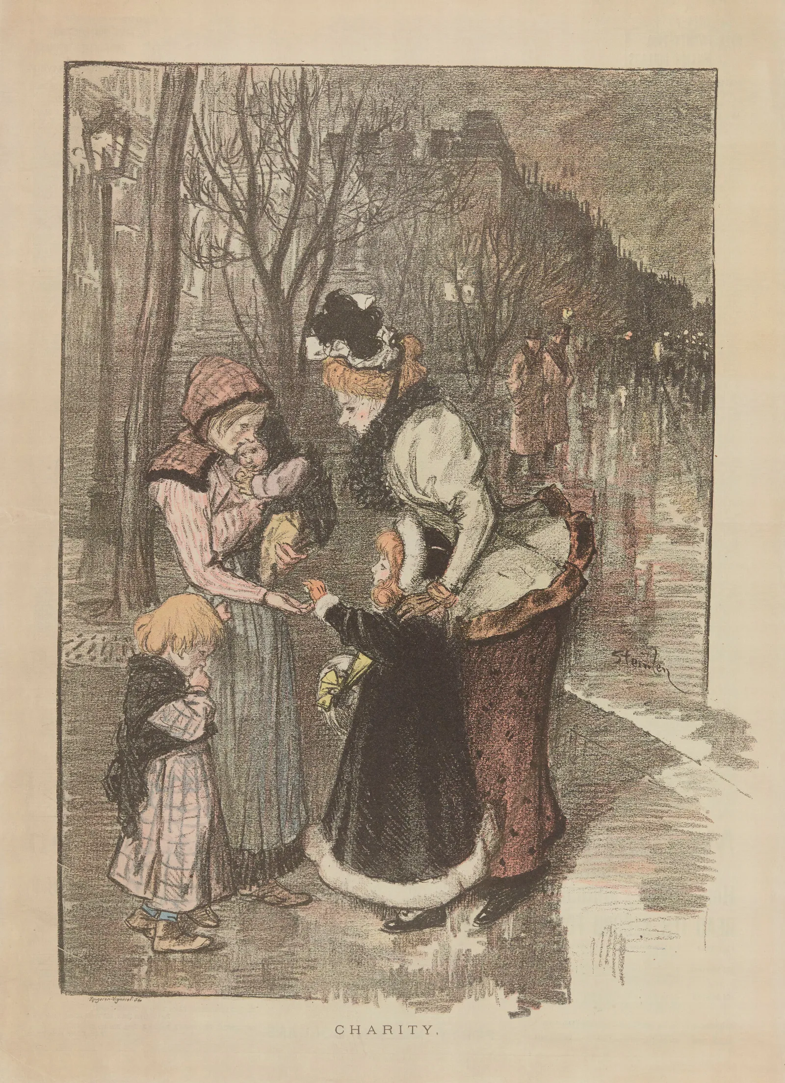 Charity 26 Wall Art by Théophile Alexandre Steinlen - Canvas Print