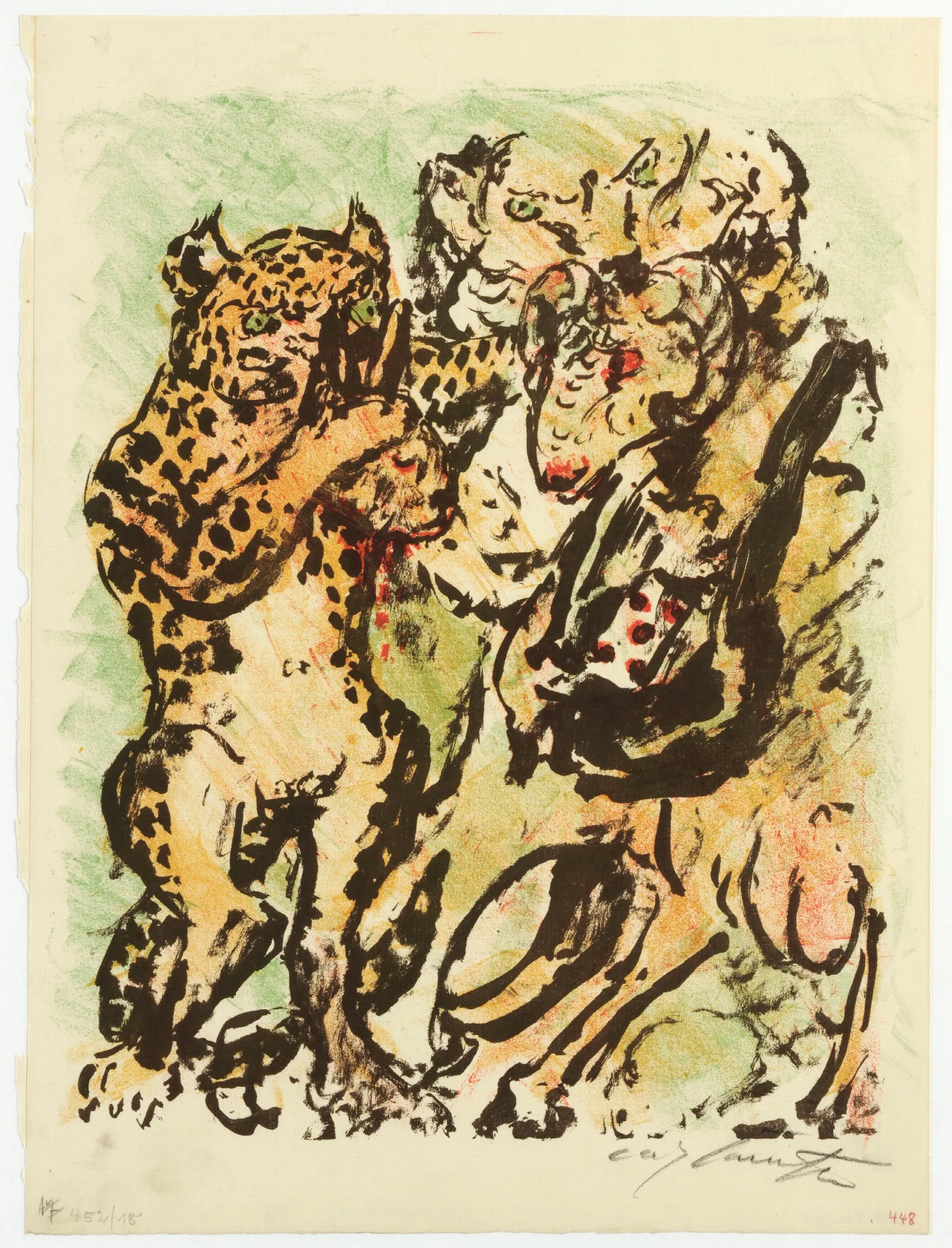 Der Widder Bokert Und Der Kater Hinze Holen Vor Konig Nobel Den Kopf Des Ermordeten Hasen Lampe Aus Dem Sack Wall Art by Lovis Corinth - Canvas Print