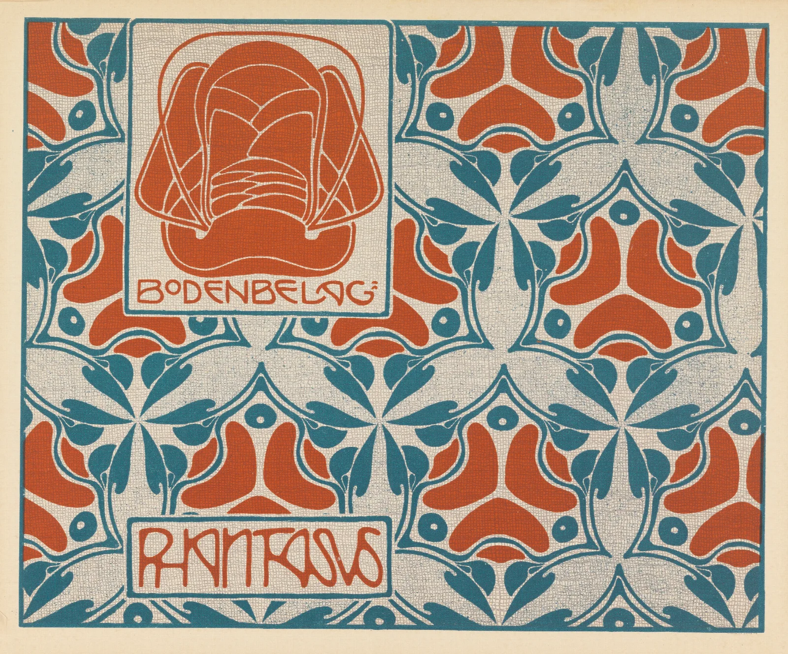 Bodenbelag Phantasus Phantasus Floor Covering Wall Art by Koloman Moser - Canvas Print