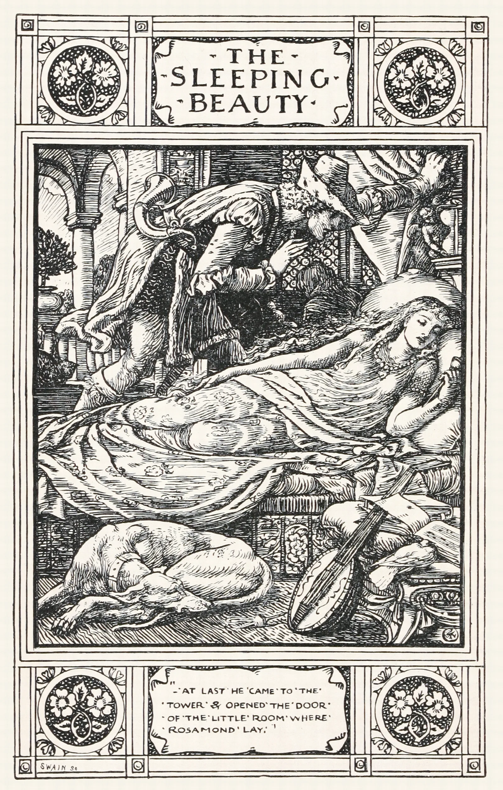 The Sleeping Beauty 6 Wall Art by Walter Crane - Canvas Print