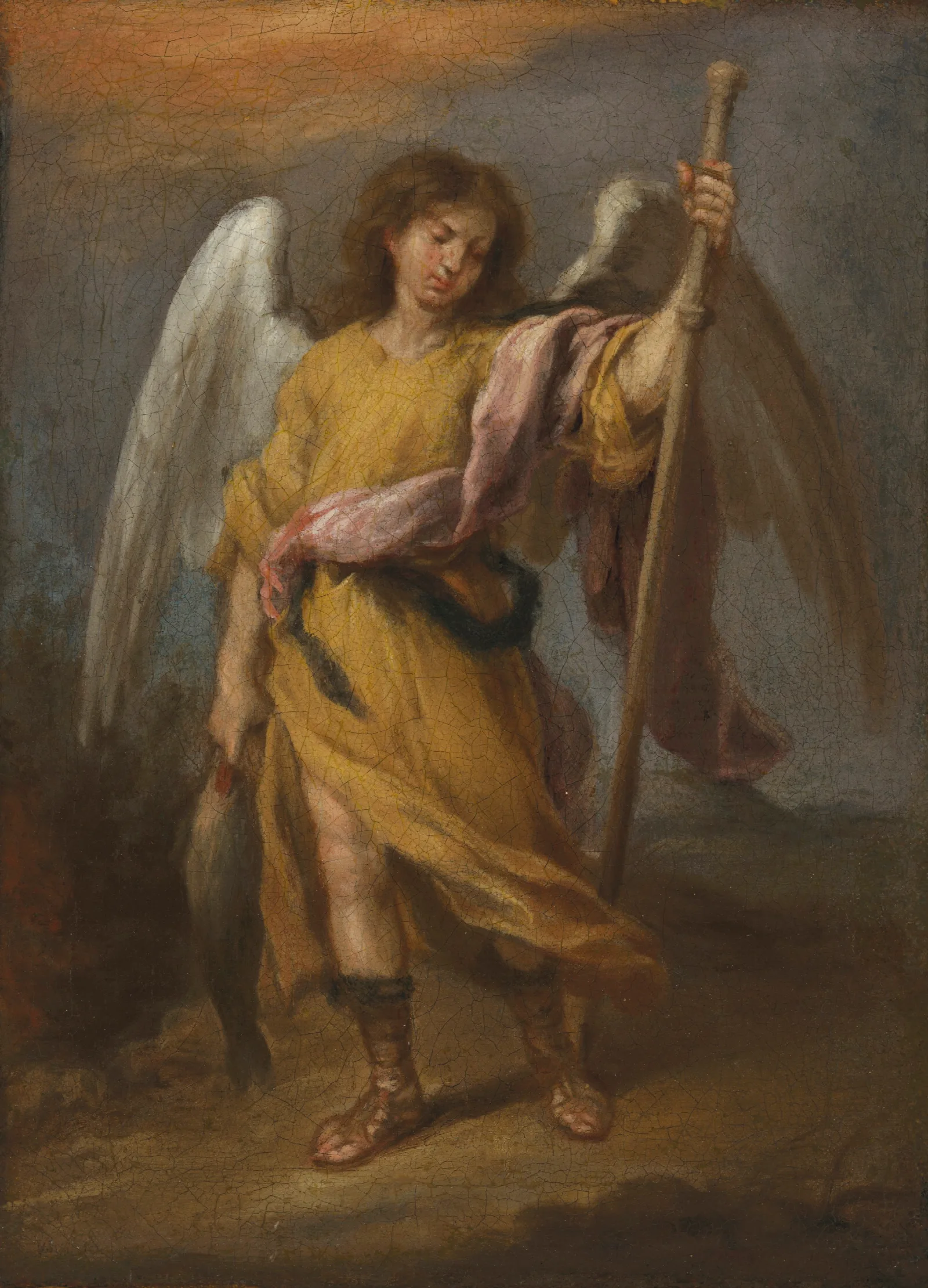 Archangel Raphael Wall Art by Bartolomé Estebán Murillo - Canvas Print