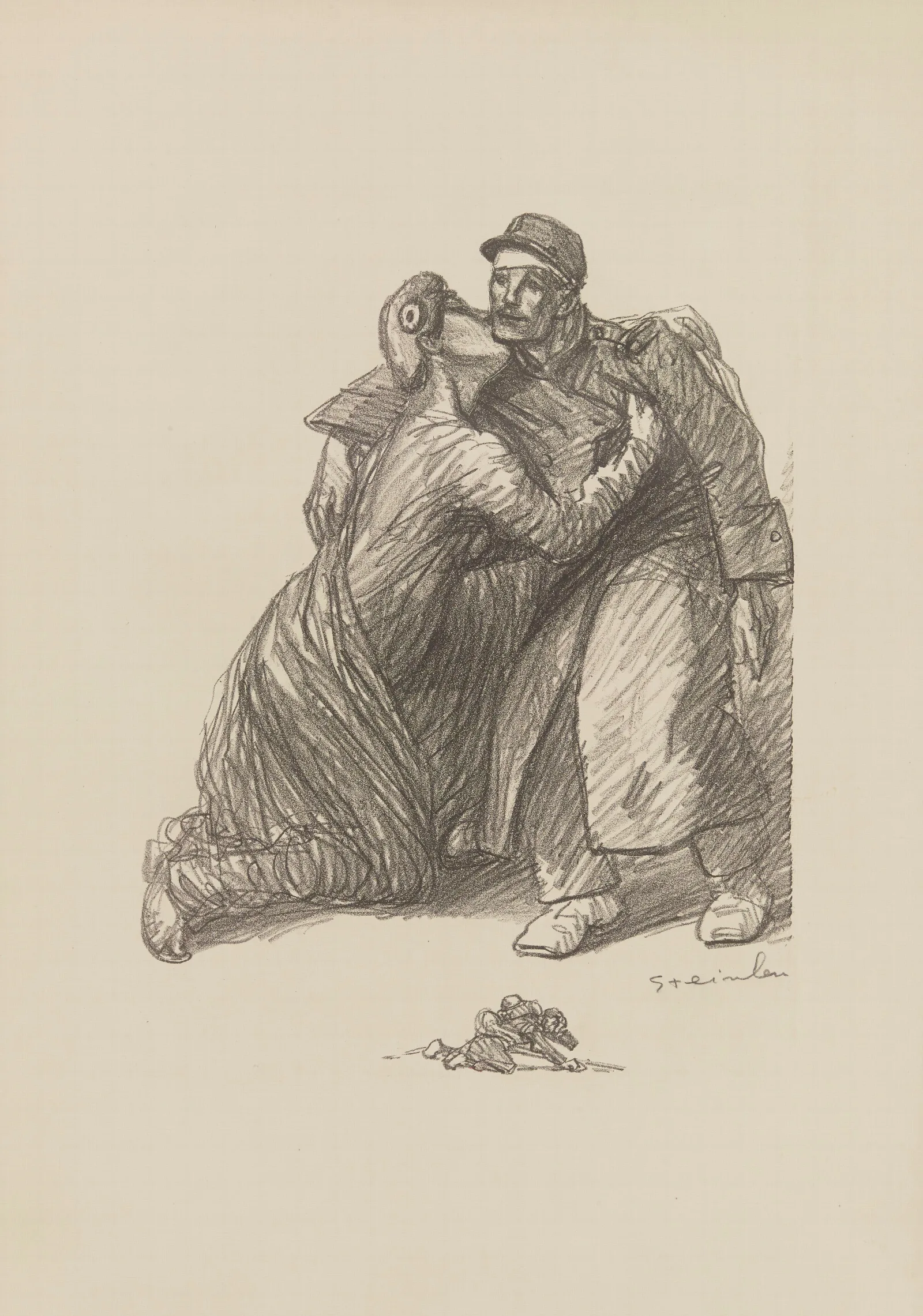 Laide Aux Blesses Wall Art by Théophile Alexandre Steinlen - Canvas Print