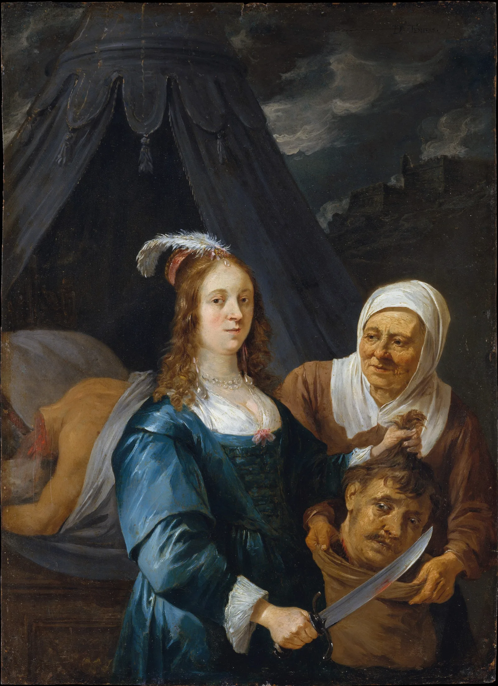 Judith With The Head Of Holofernes 15 Wall Art by David Teniers The Younger - Canvas Print