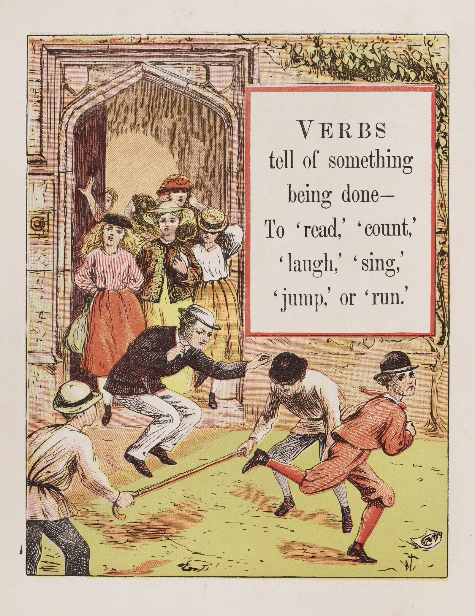 Verbs Wall Art by Walter Crane - Canvas Print