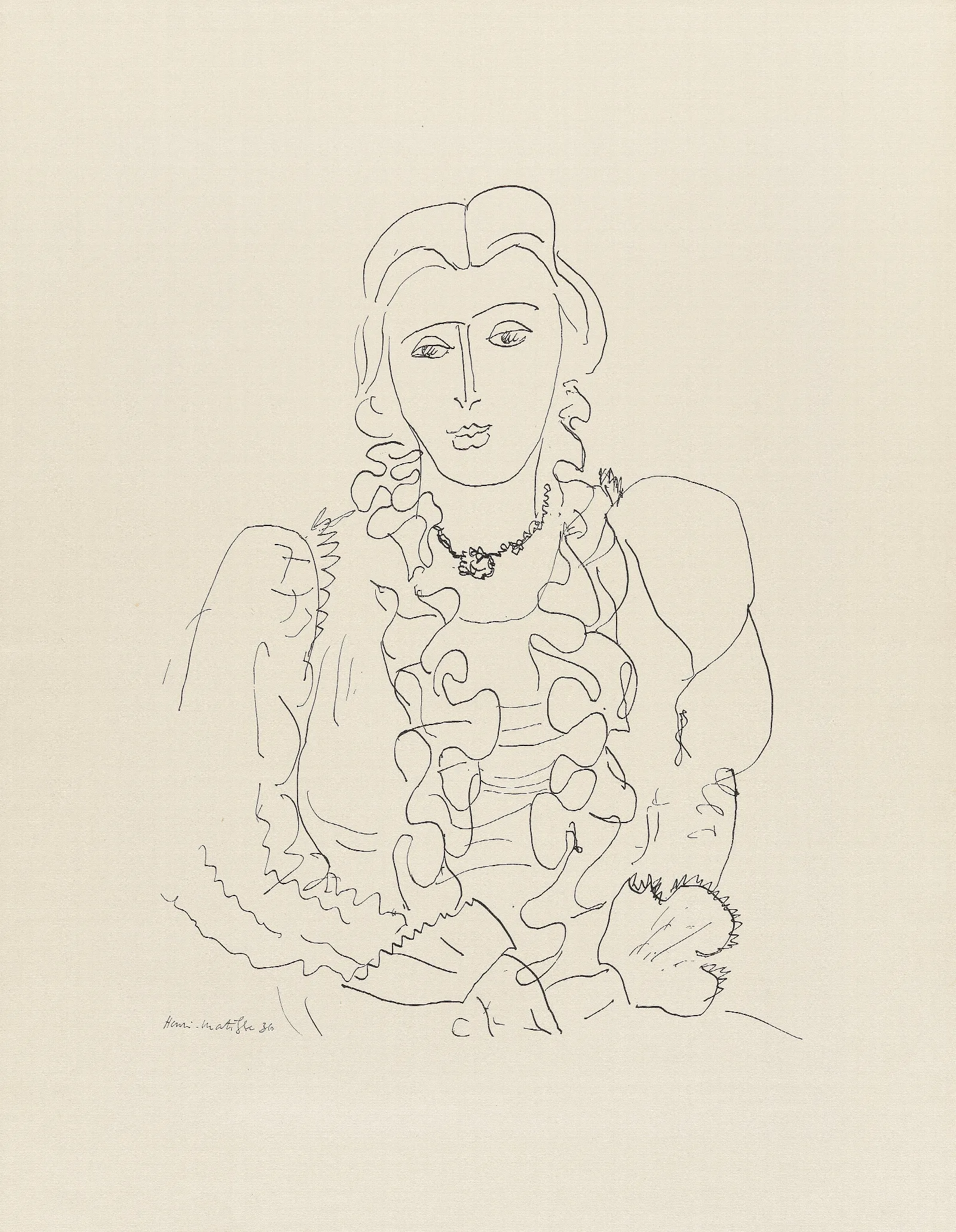 Sitzende Frau 2 Wall Art by Henri Matisse - Canvas Print