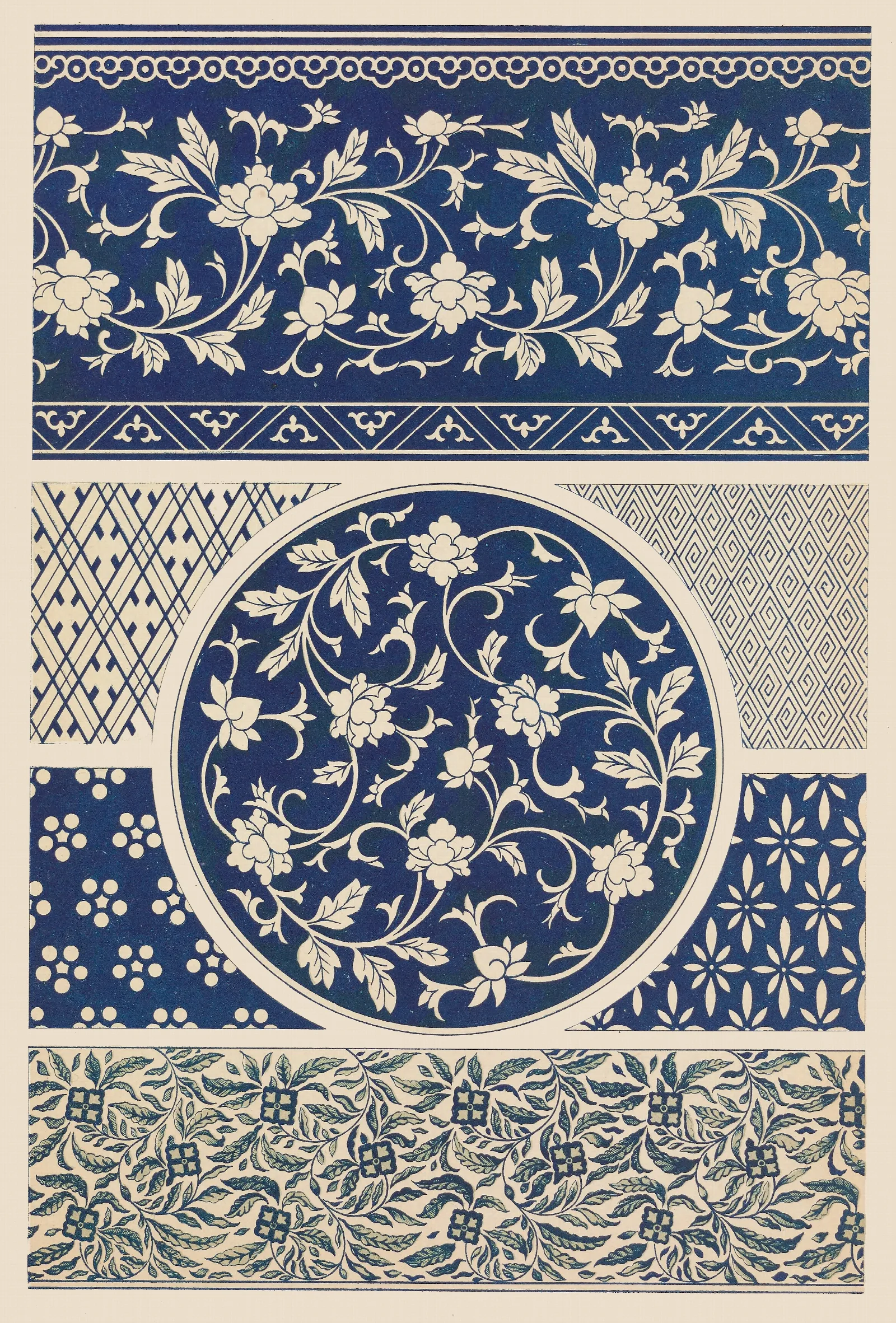 Examples Of Chinese Ornament Pl 22 Wall Art by Owen Jones - Canvas Print