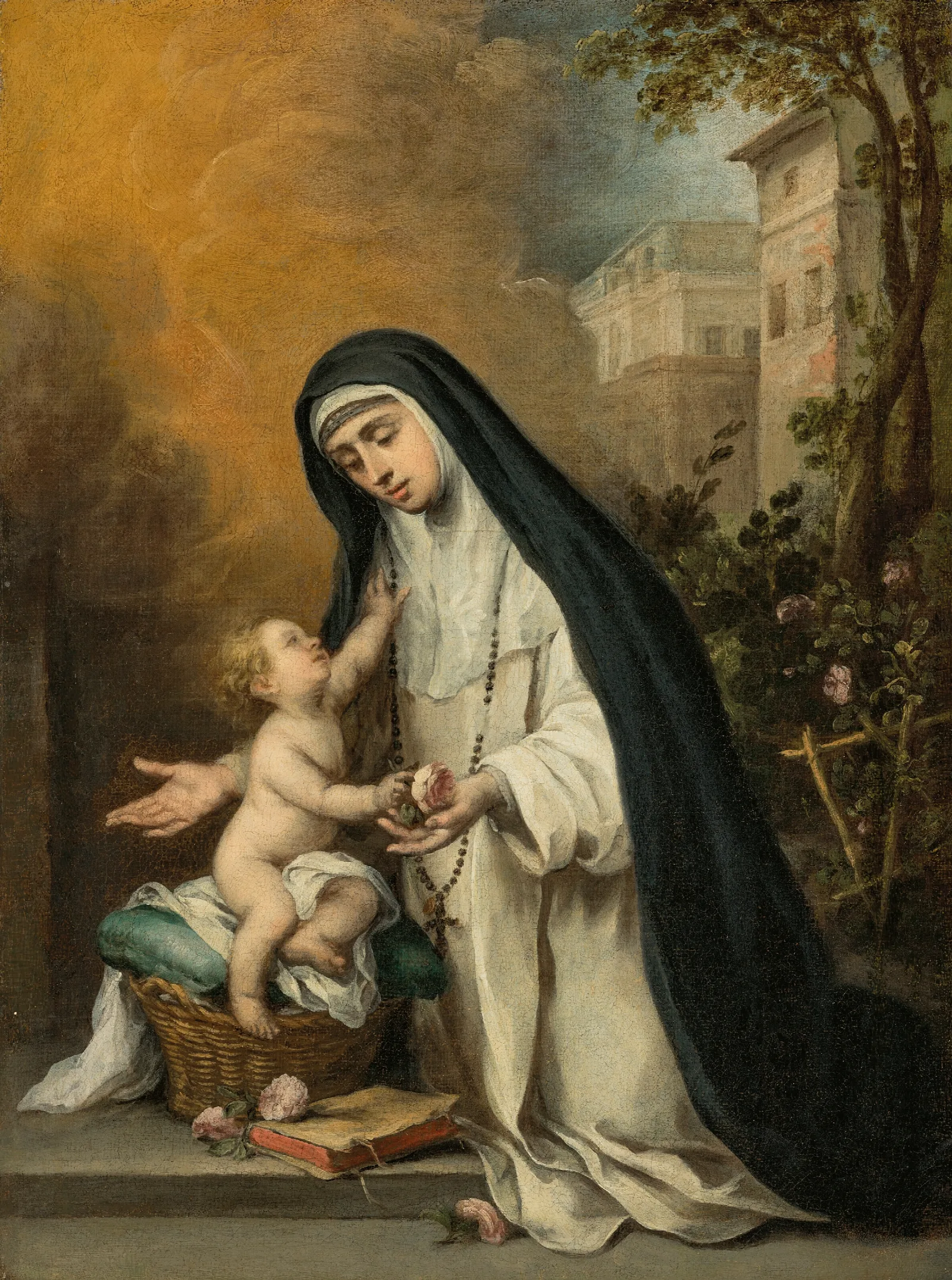 Santa Rosa Of Lima Wall Art by Bartolomé Estebán Murillo - Canvas Print