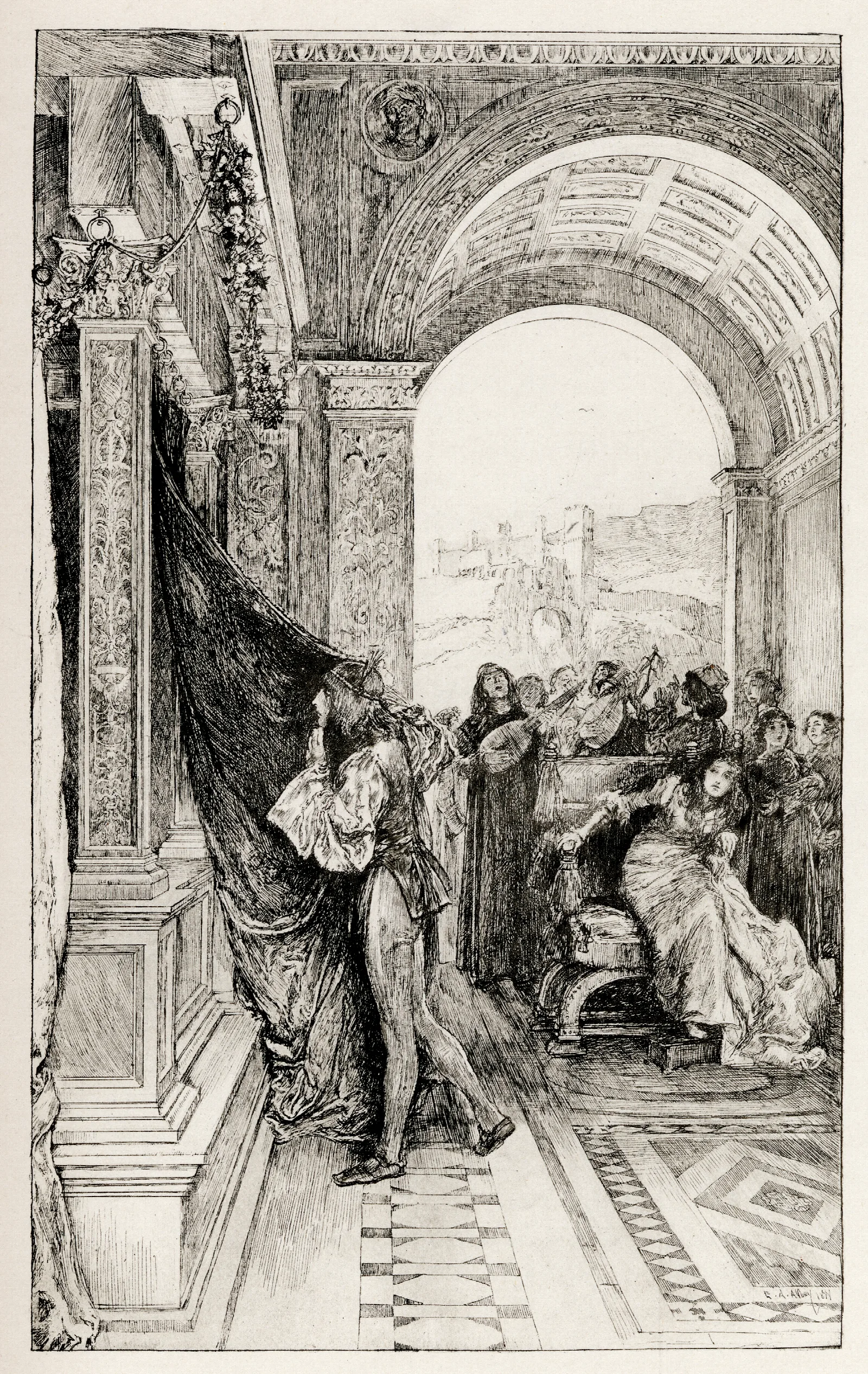 The Comedies Of William Shakespeare Wall Art by Edwin Austin Abbey - Canvas Print