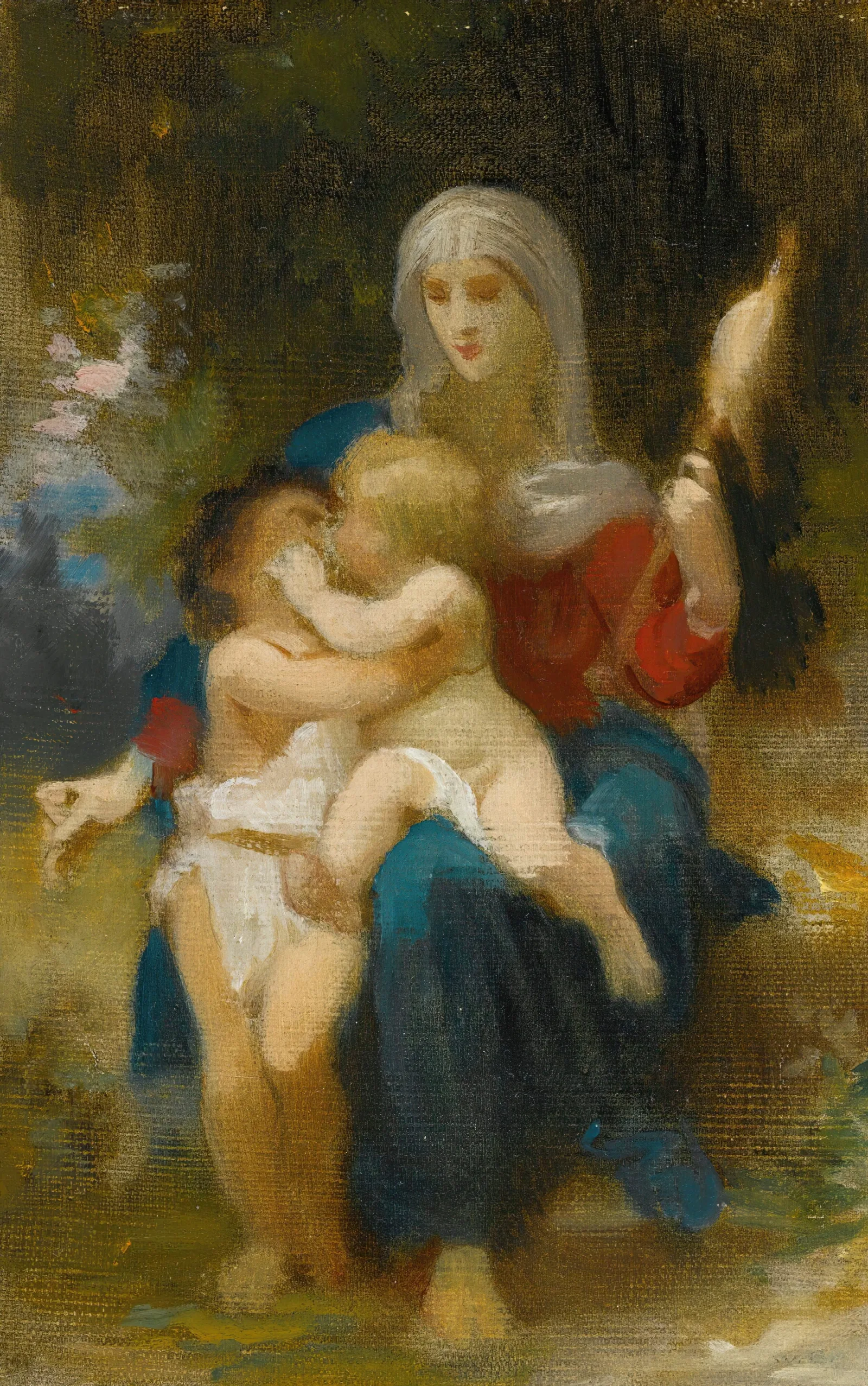 Study For Sainte Famille Wall Art by William Bouguereau - Canvas Print