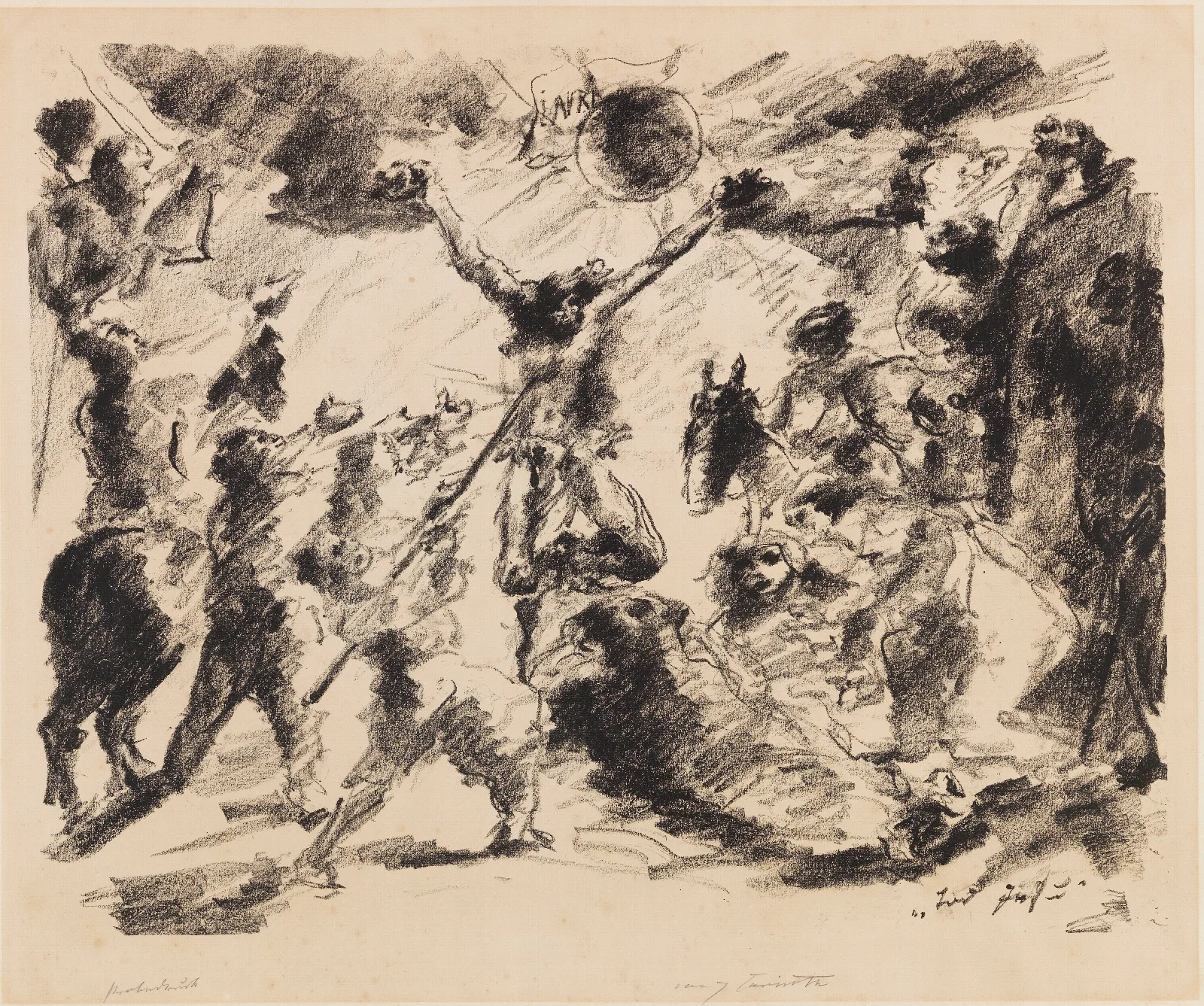Tod Jesu Wall Art by Lovis Corinth - Canvas Print