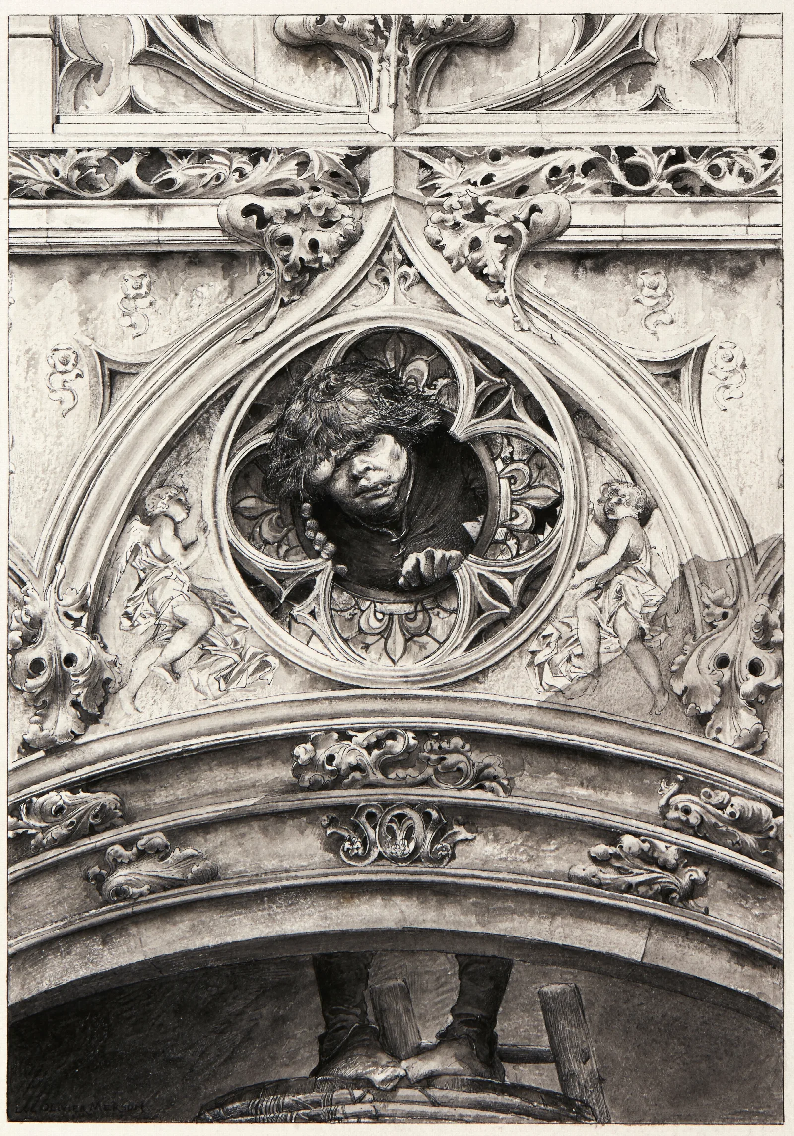 Quasimodo 6 Wall Art by Luc-Olivier Merson - Canvas Print