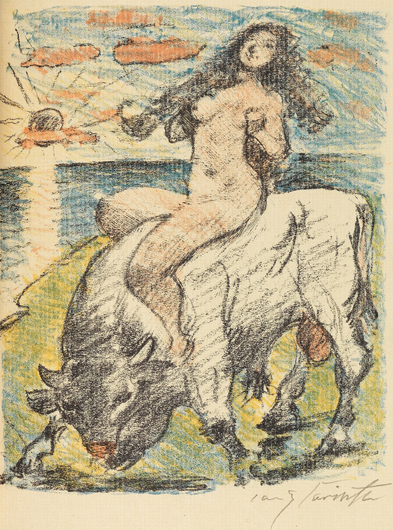 Der Venuswagen 2 Wall Art by Lovis Corinth - Canvas Print