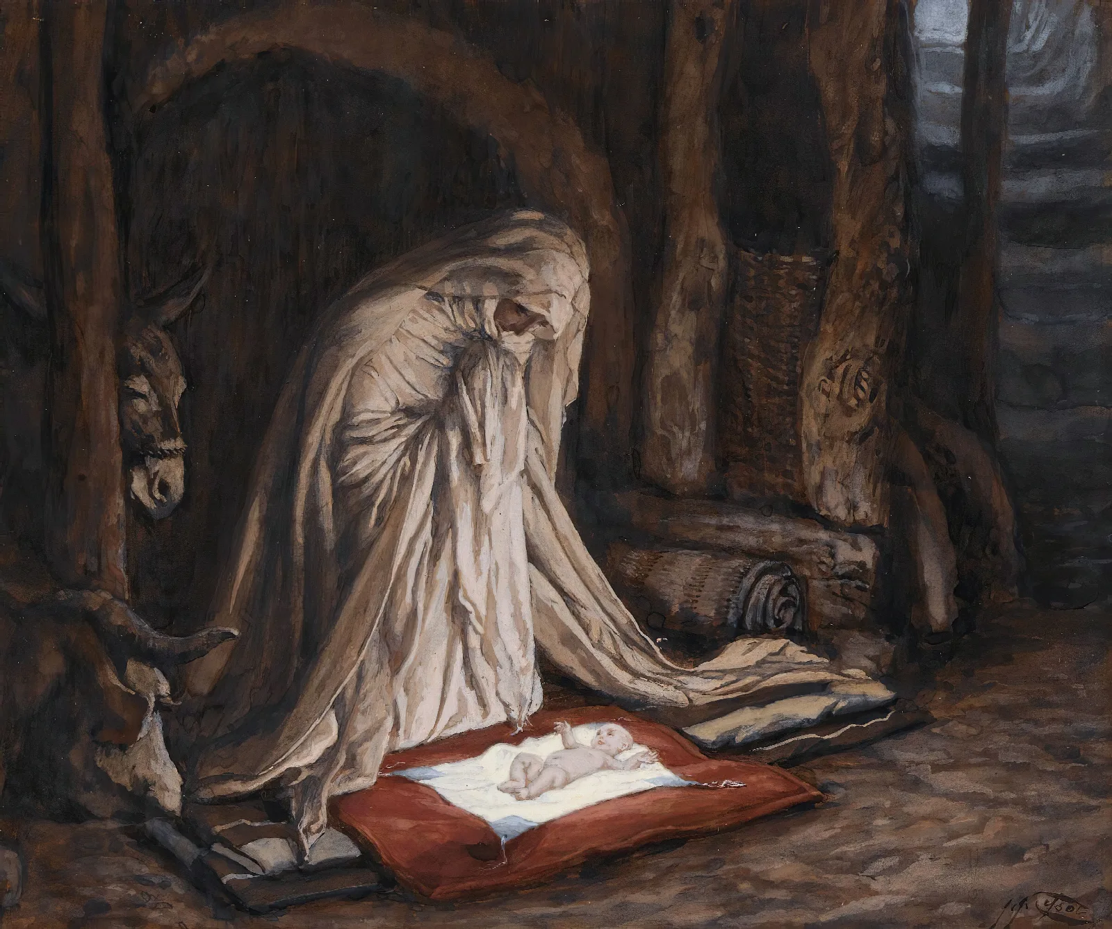 The Birth Of Our Lord Jesus Christ Wall Art by James Tissot - Canvas Print