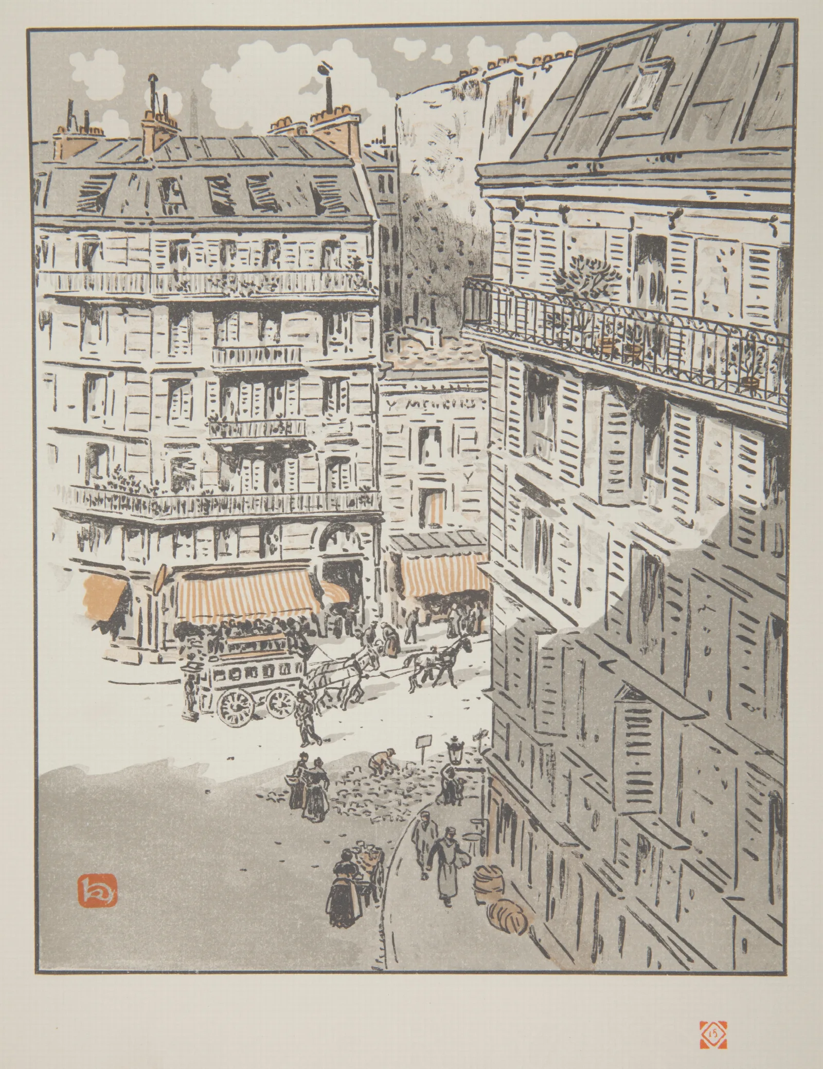 De La Rochechouart Wall Art by Henri Rivière - Canvas Print