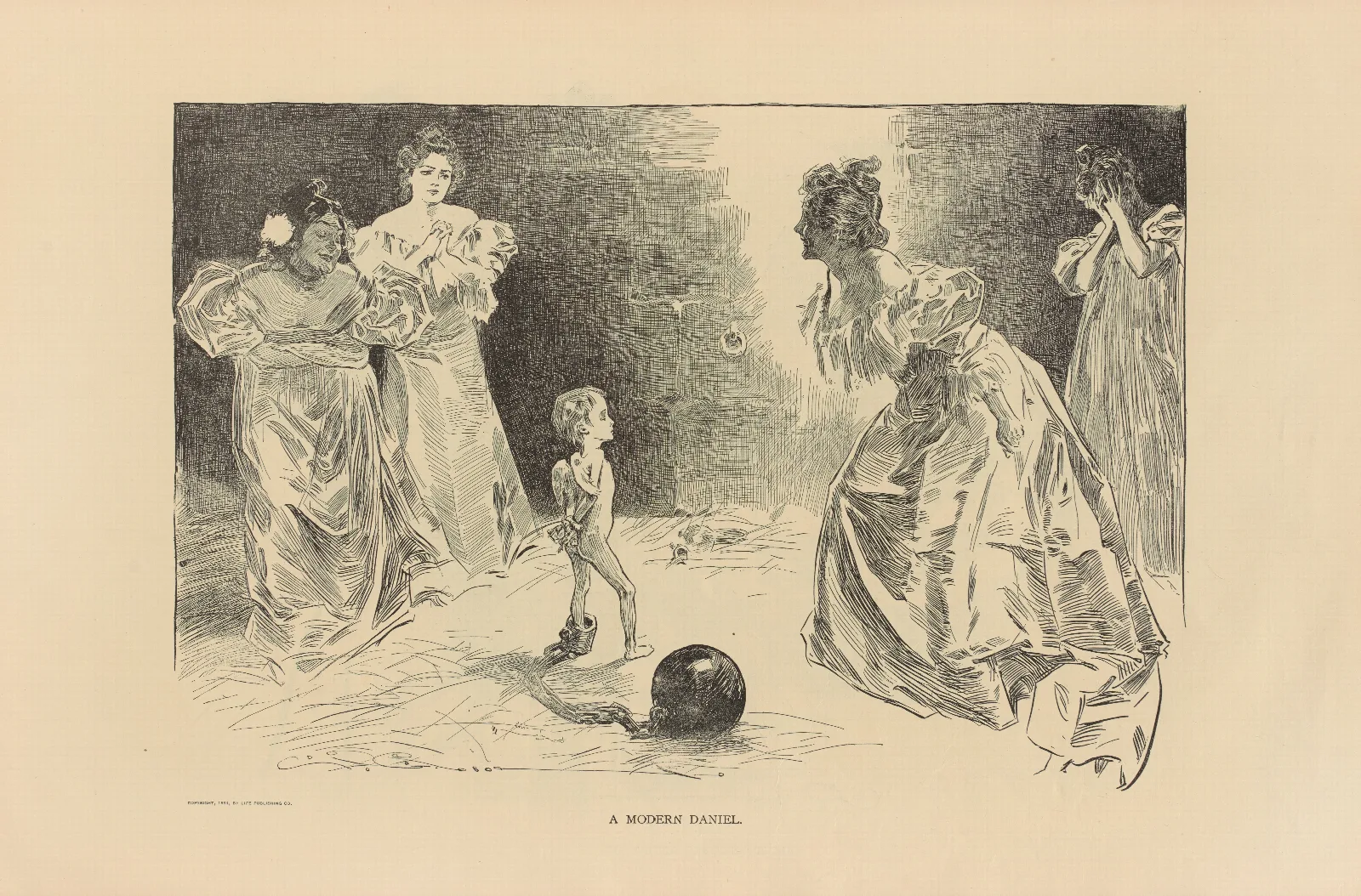A Modern Daniel 2 Wall Art by Charles Dana Gibson - Canvas Print