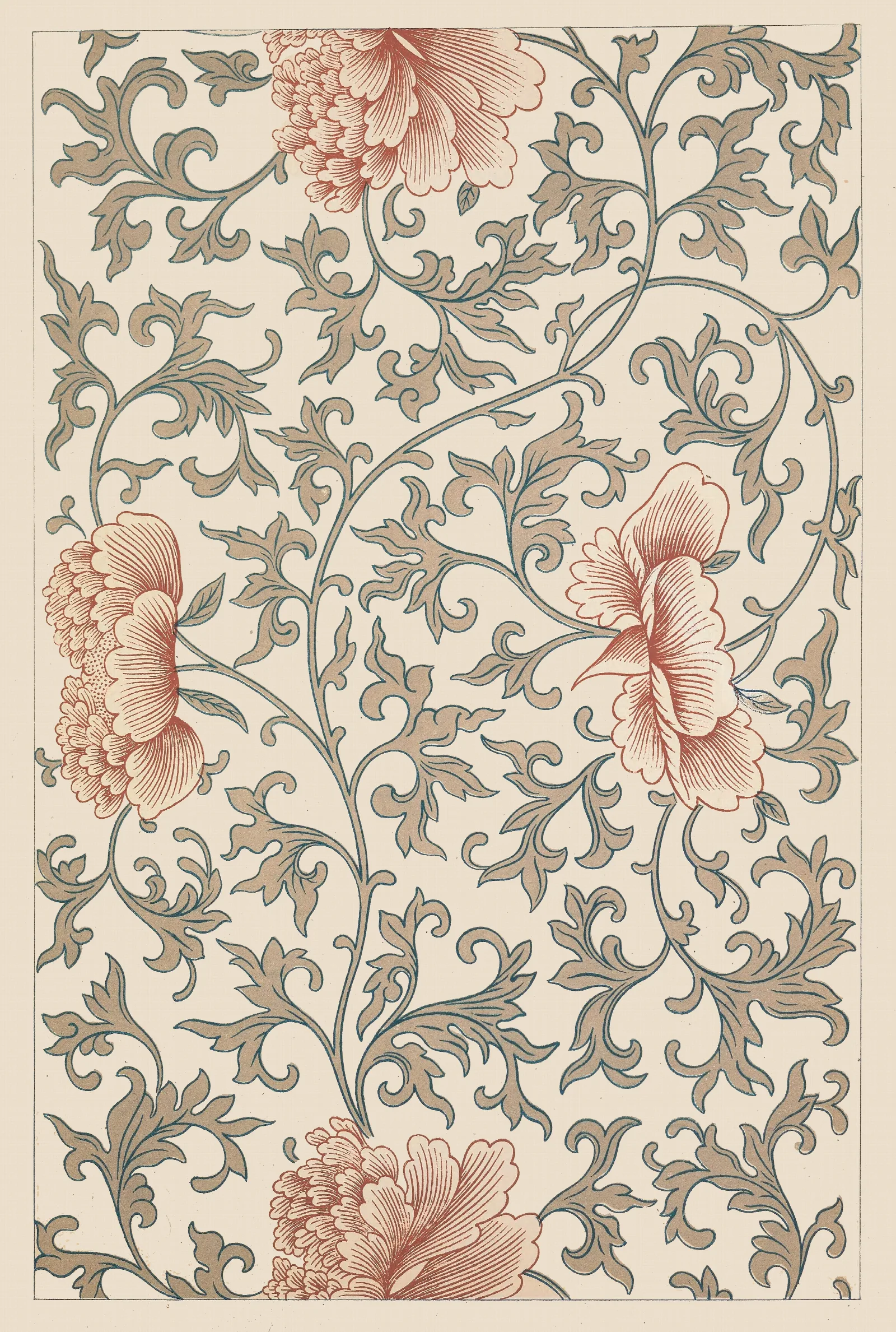 Examples Of Chinese Ornament Pl 42 Wall Art by Owen Jones - Canvas Print