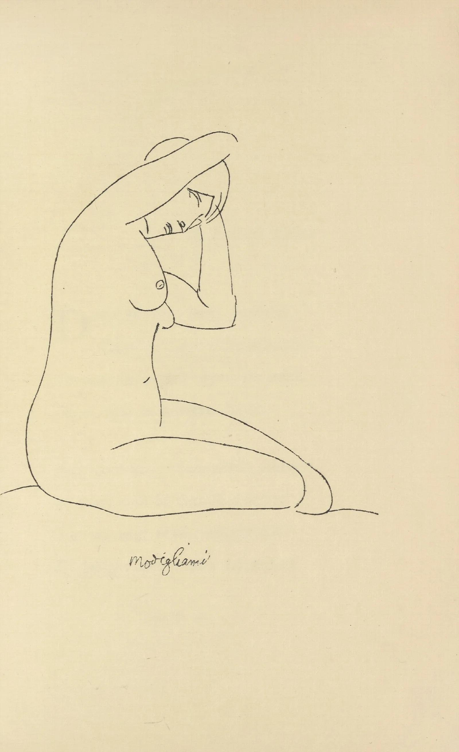 Les Nymphes Pl 1 Wall Art by Amedeo Modigliani - Canvas Print