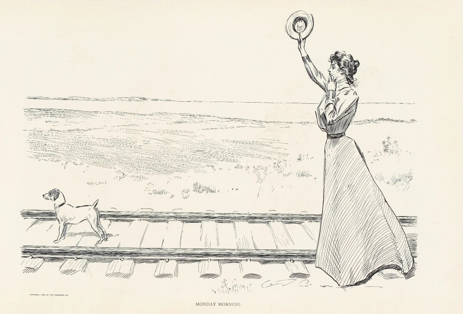 Monday Morning Wall Art by Charles Dana Gibson - Canvas Print