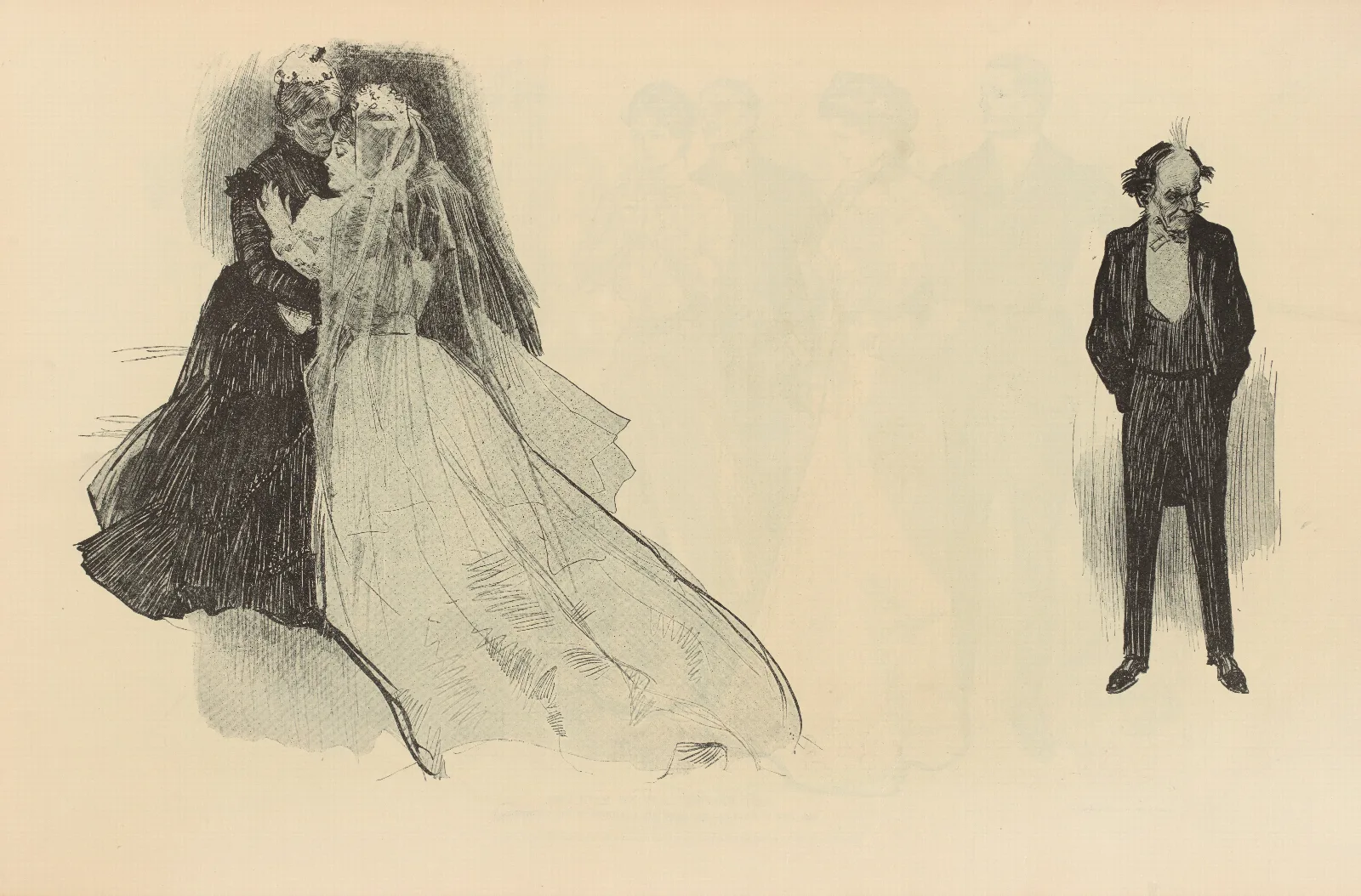 Illustration 274 by Charles Dana Gibson Wall Art by Charles Dana Gibson - Canvas Print