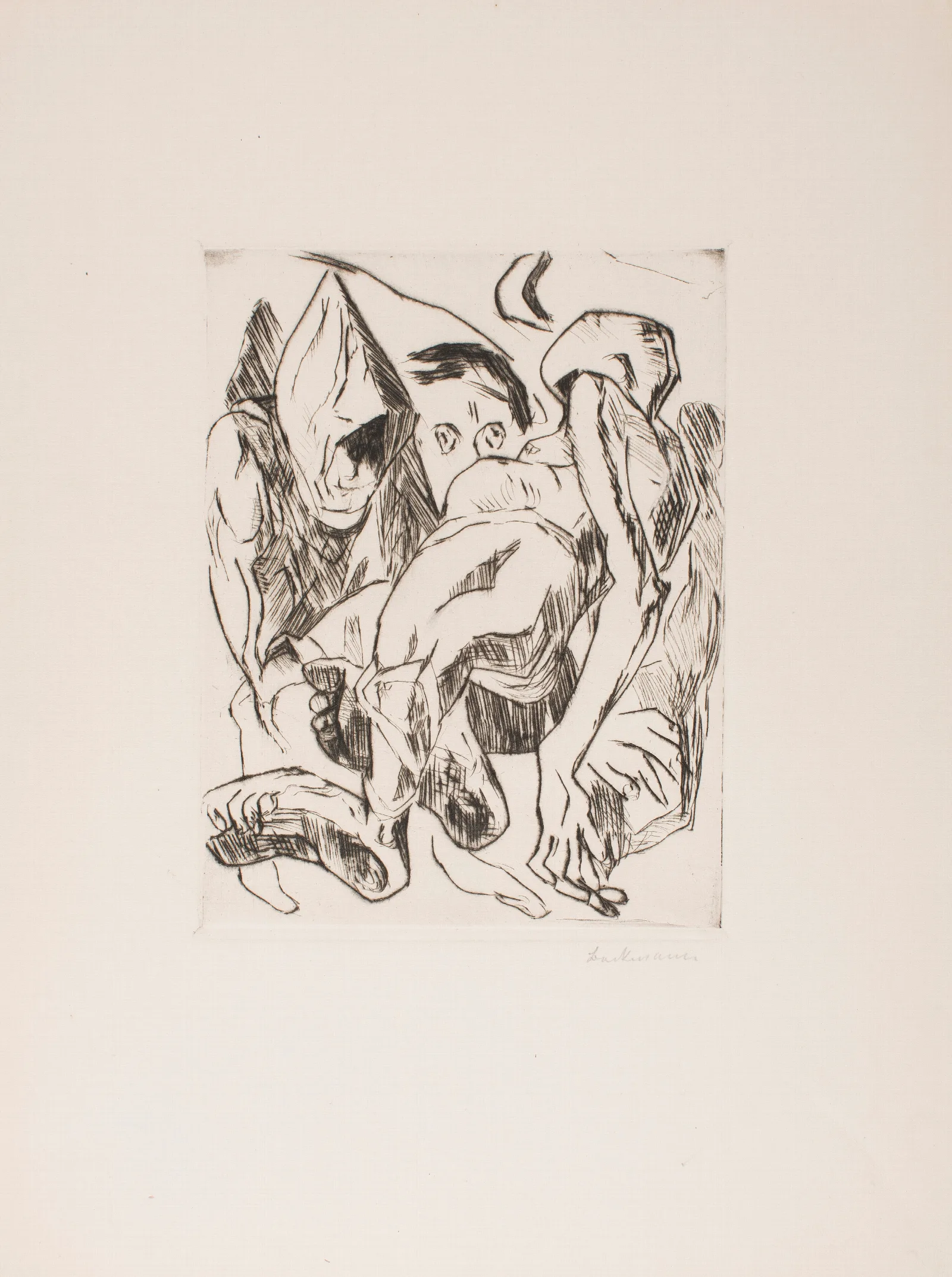 Second Illustration For Chapter 1 From The Portfolio The Duchess Wall Art by Max Beckmann - Canvas Print