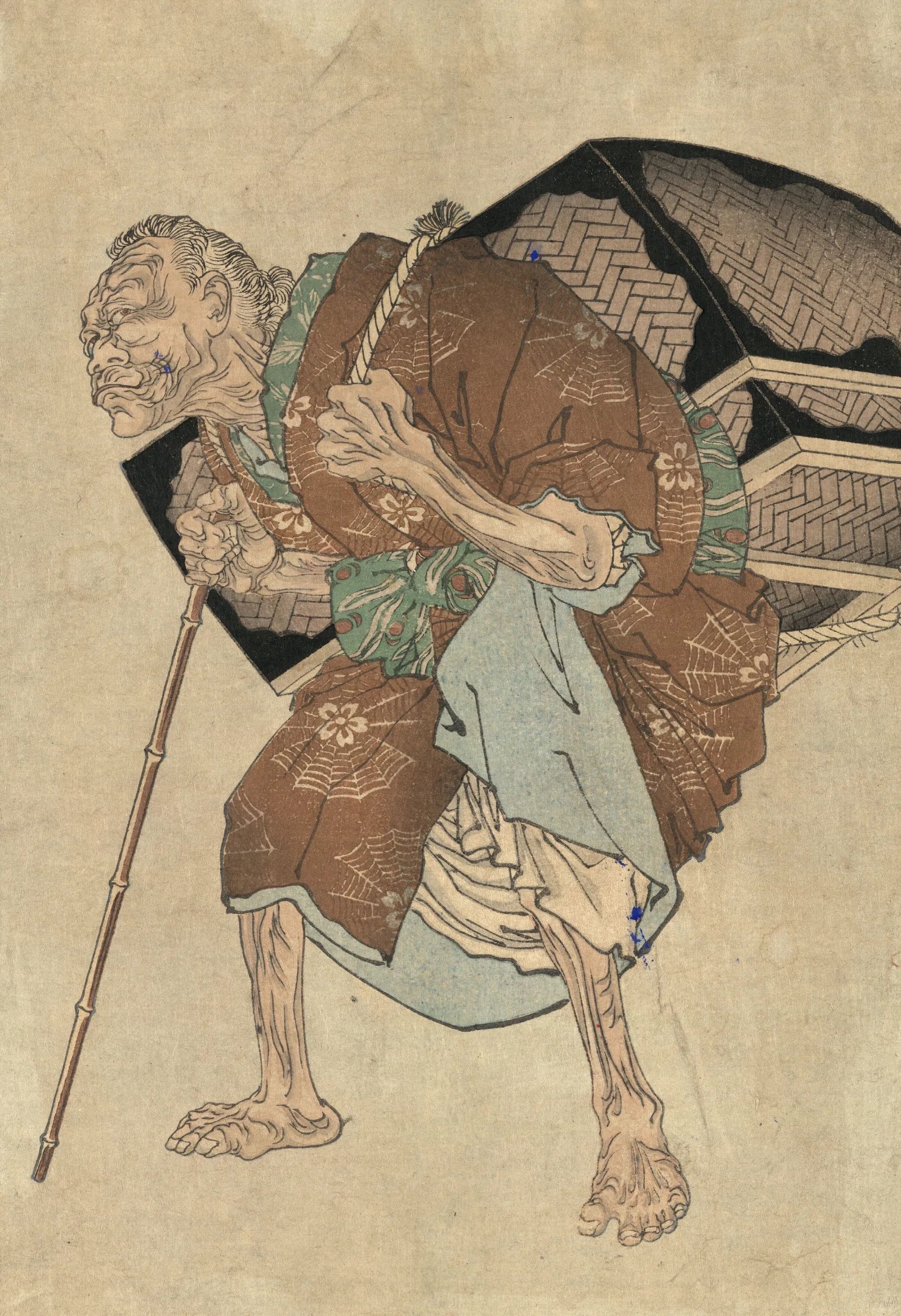 Shitakiri Suzume 2 Wall Art by Tsukioka Yoshitoshi - Canvas Print