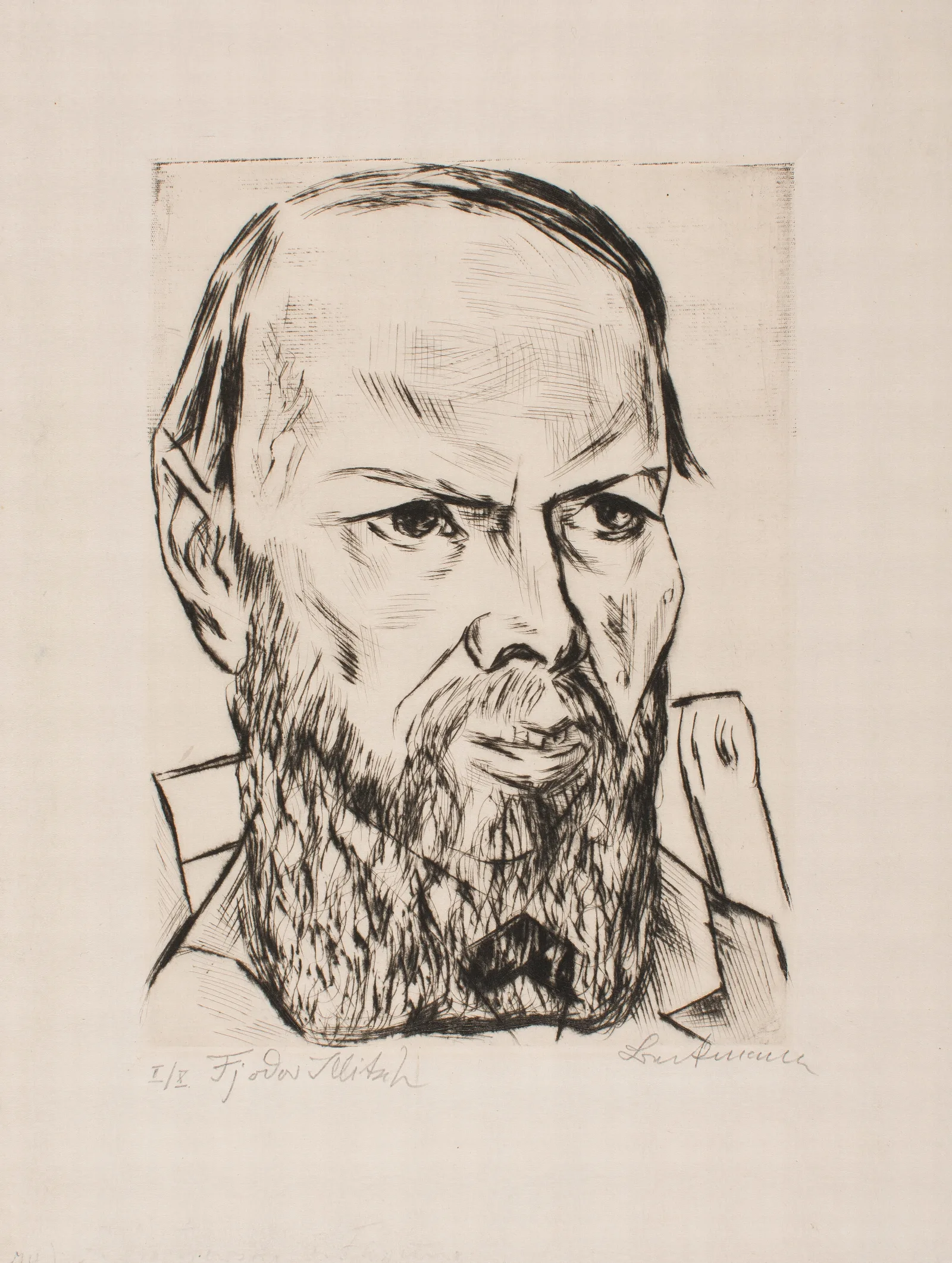 Dostoyevsky I Wall Art by Max Beckmann - Canvas Print