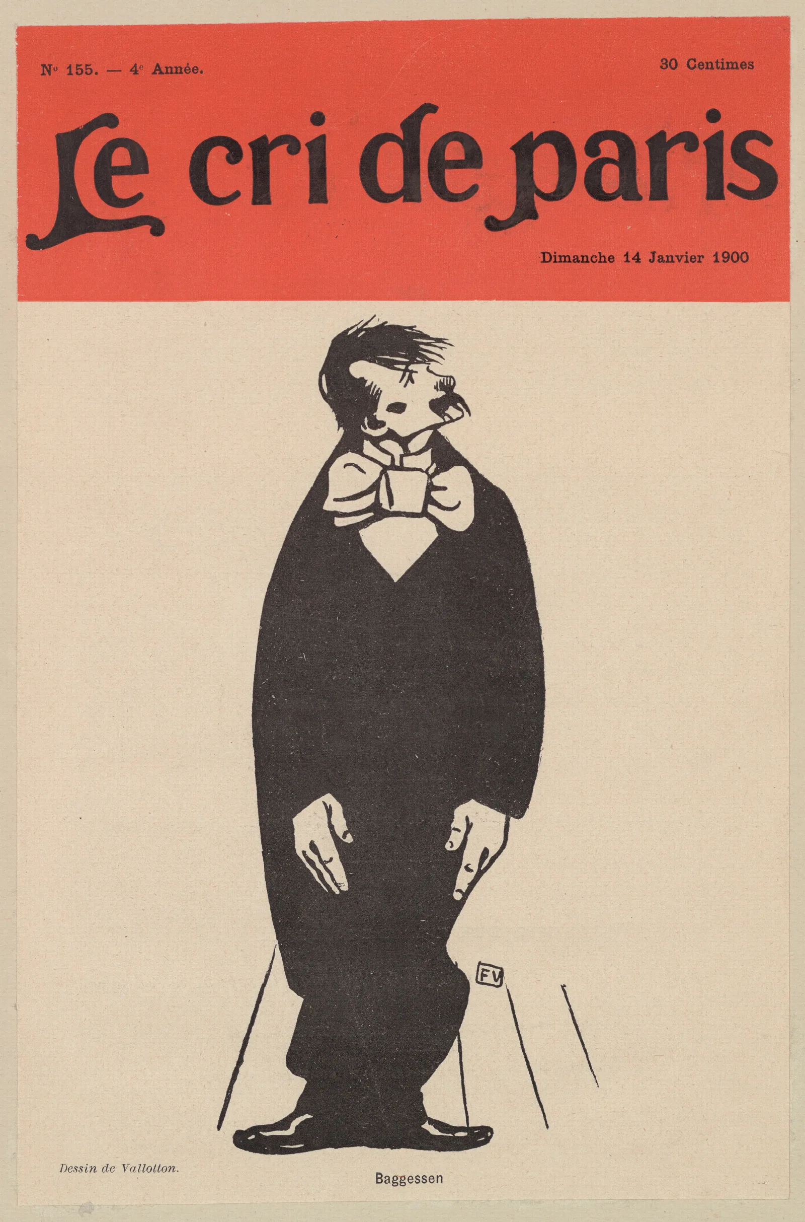 Baggessen Wall Art by Félix Vallotton - Canvas Print