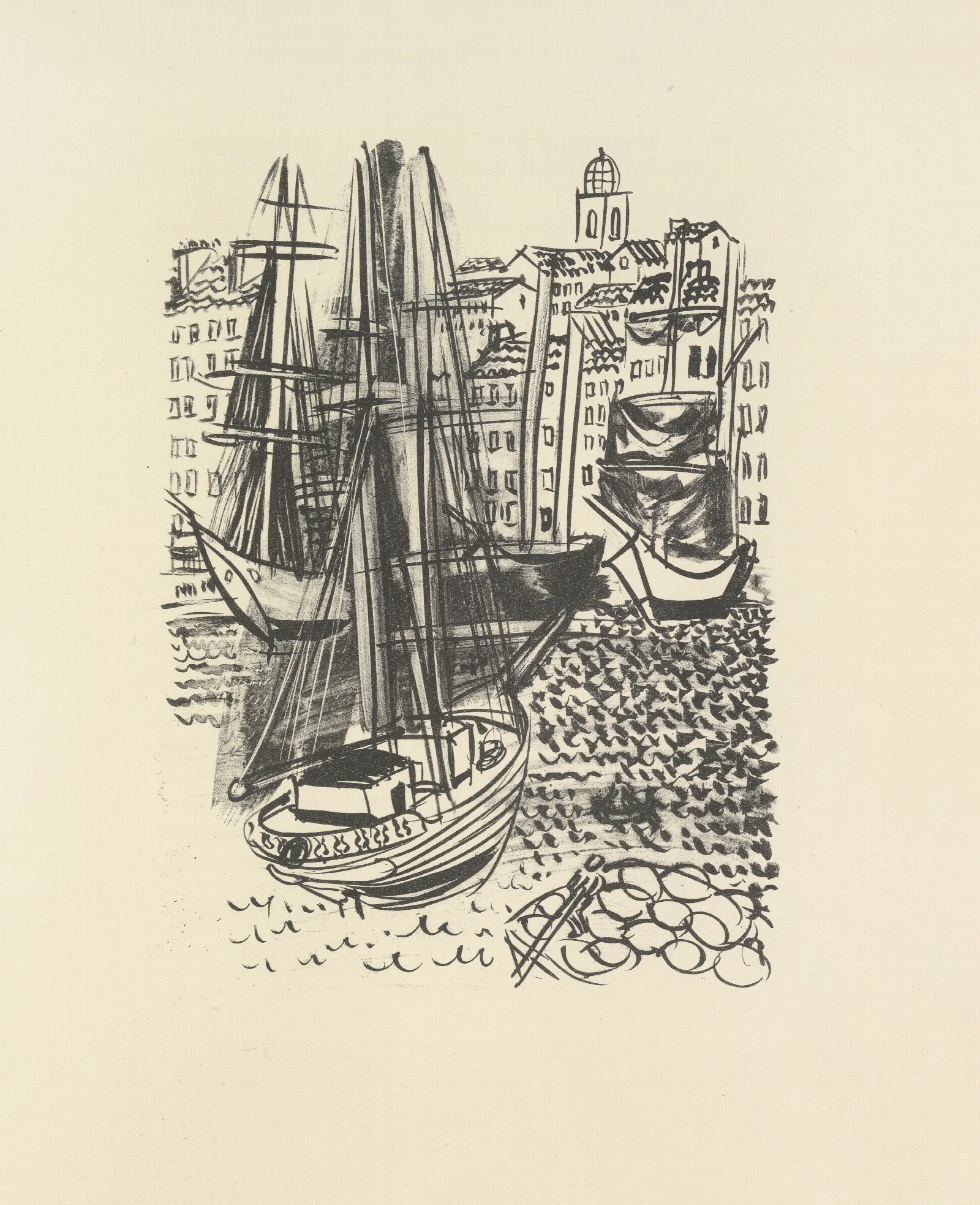 Le Poete Assassine Pl 17 Wall Art by Raoul Dufy - Canvas Print