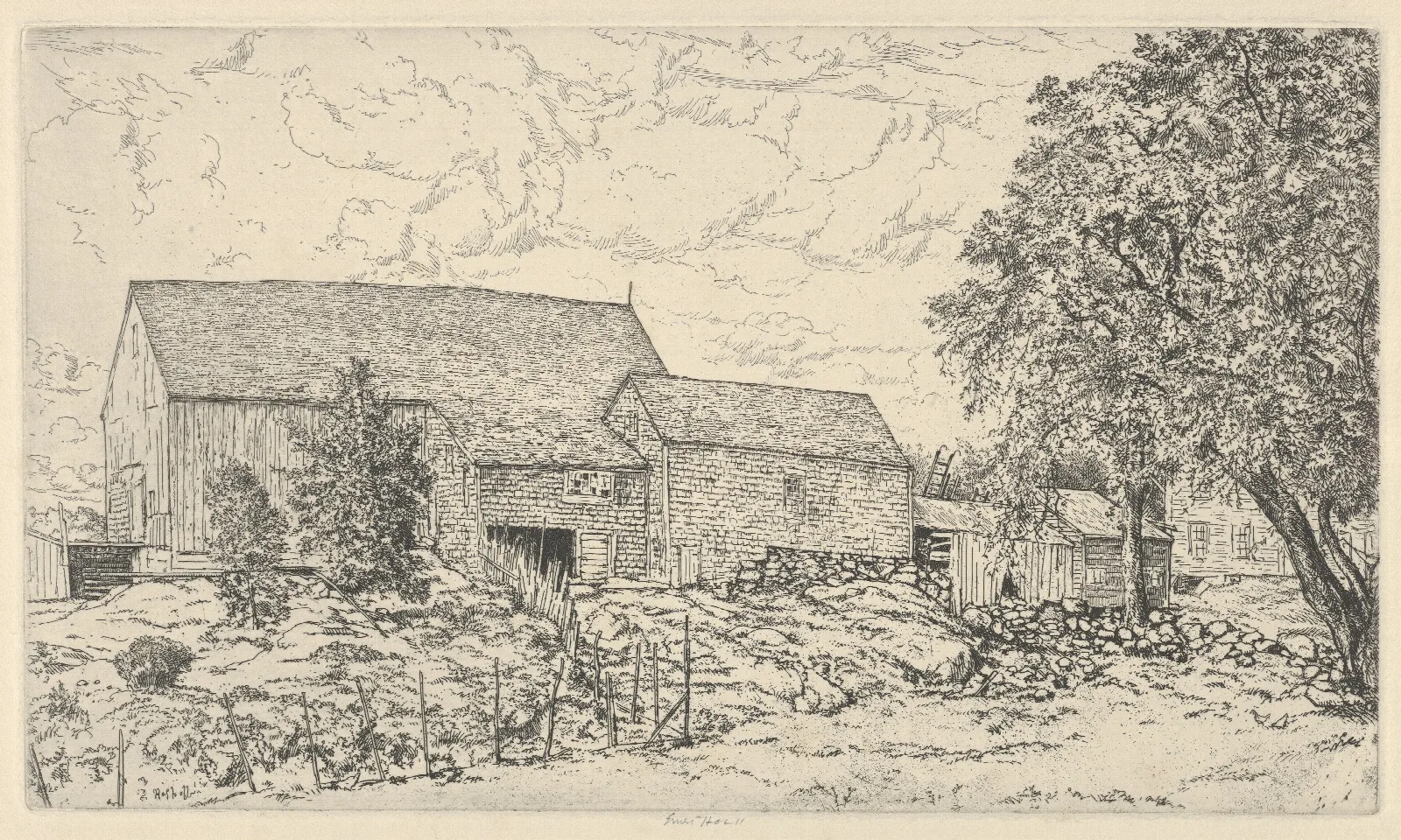 The Barn 3 Wall Art by Ernest Haskell - Canvas Print