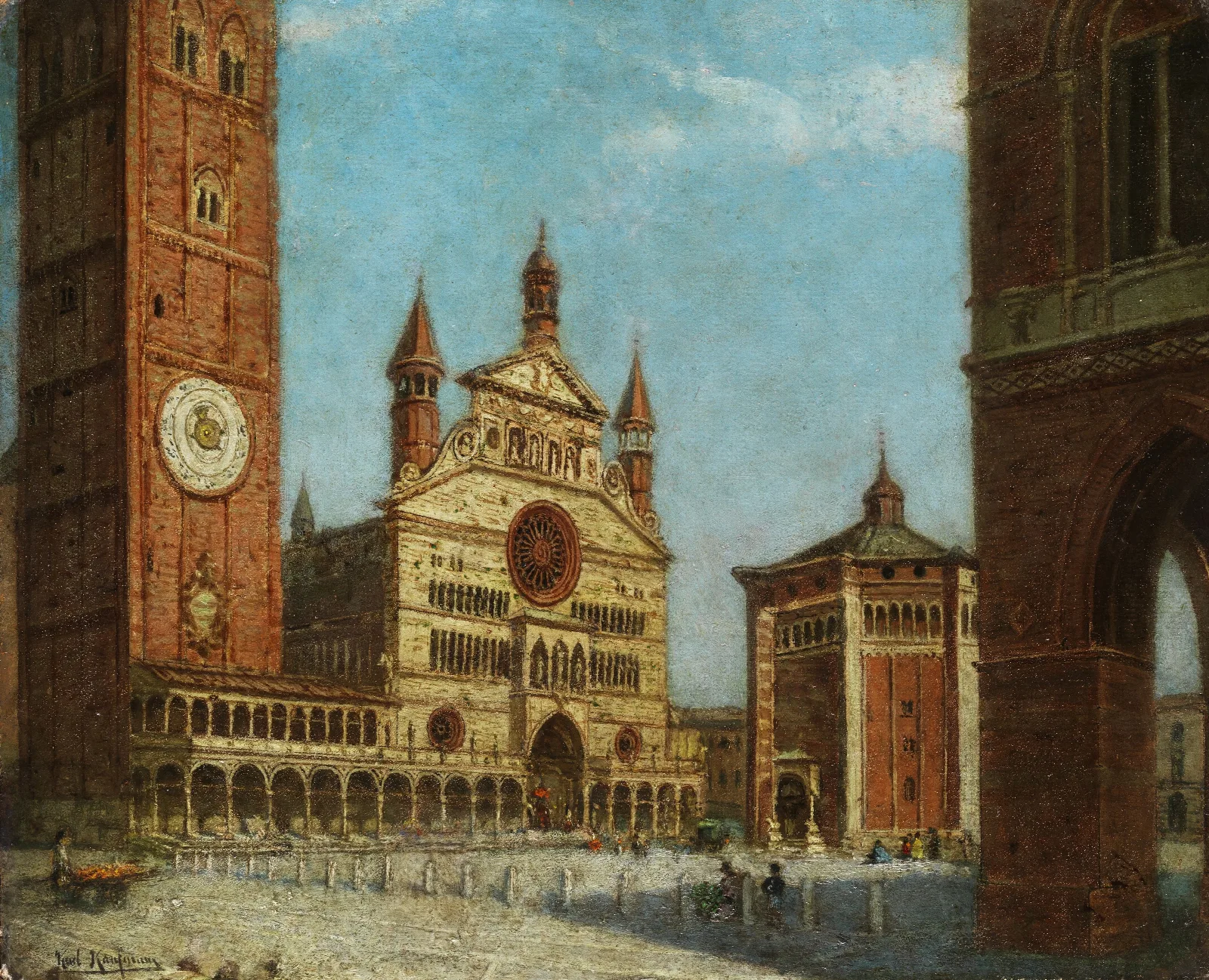 Ansicht Von Cremona Wall Art by Karl Kaufmann - Canvas Print