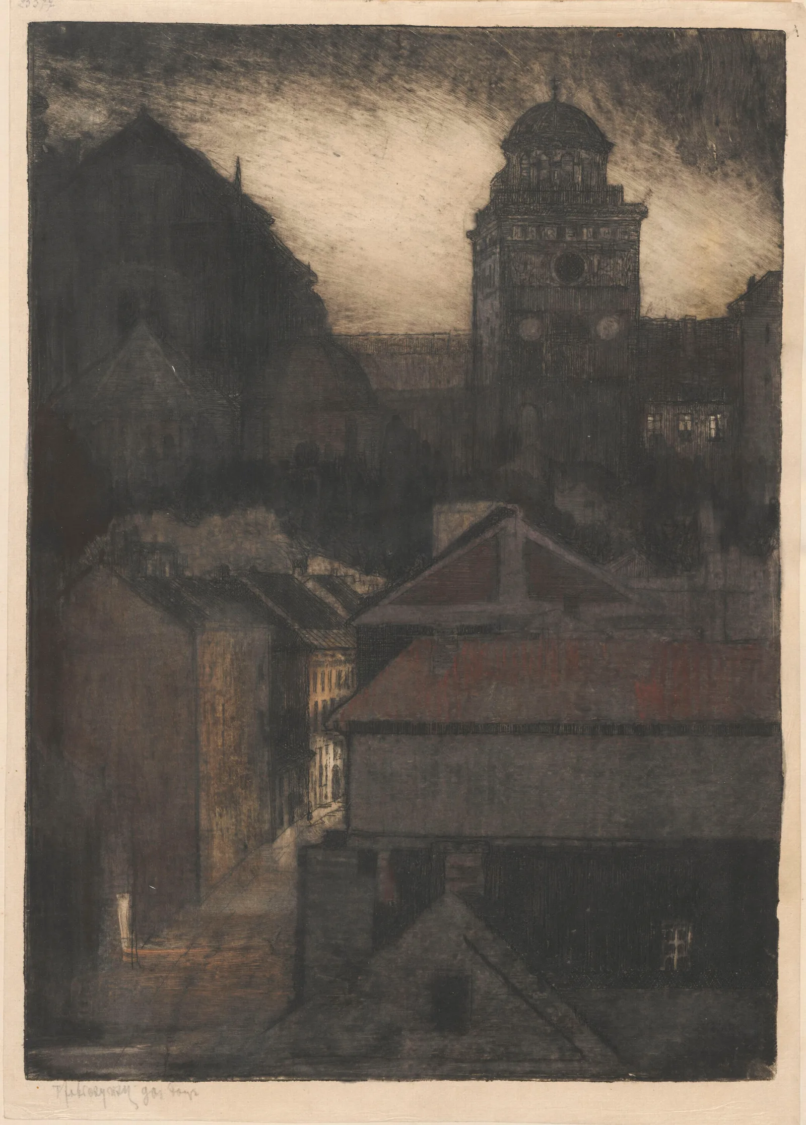 Mariensztat Street In Warsaw Wall Art by Feliks Jabłczyński - Canvas Print