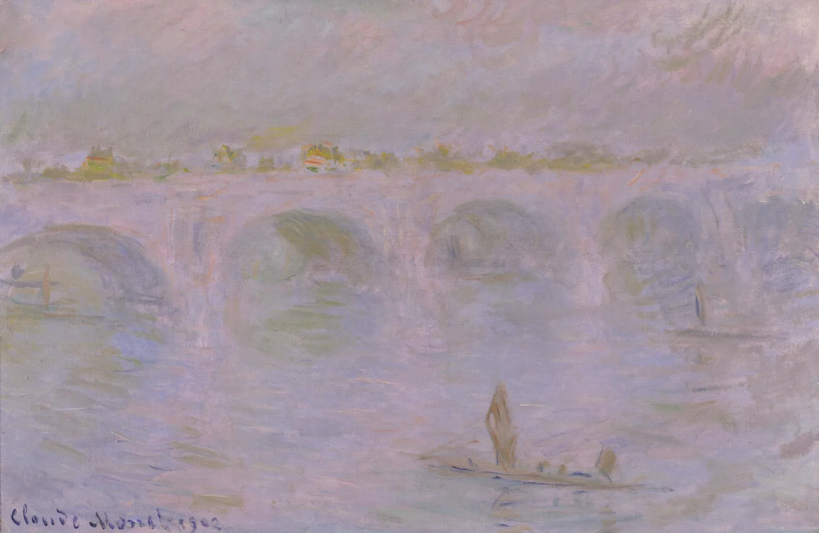 Waterloo Bridge In London Wall Art by Claude Monet - Canvas Print