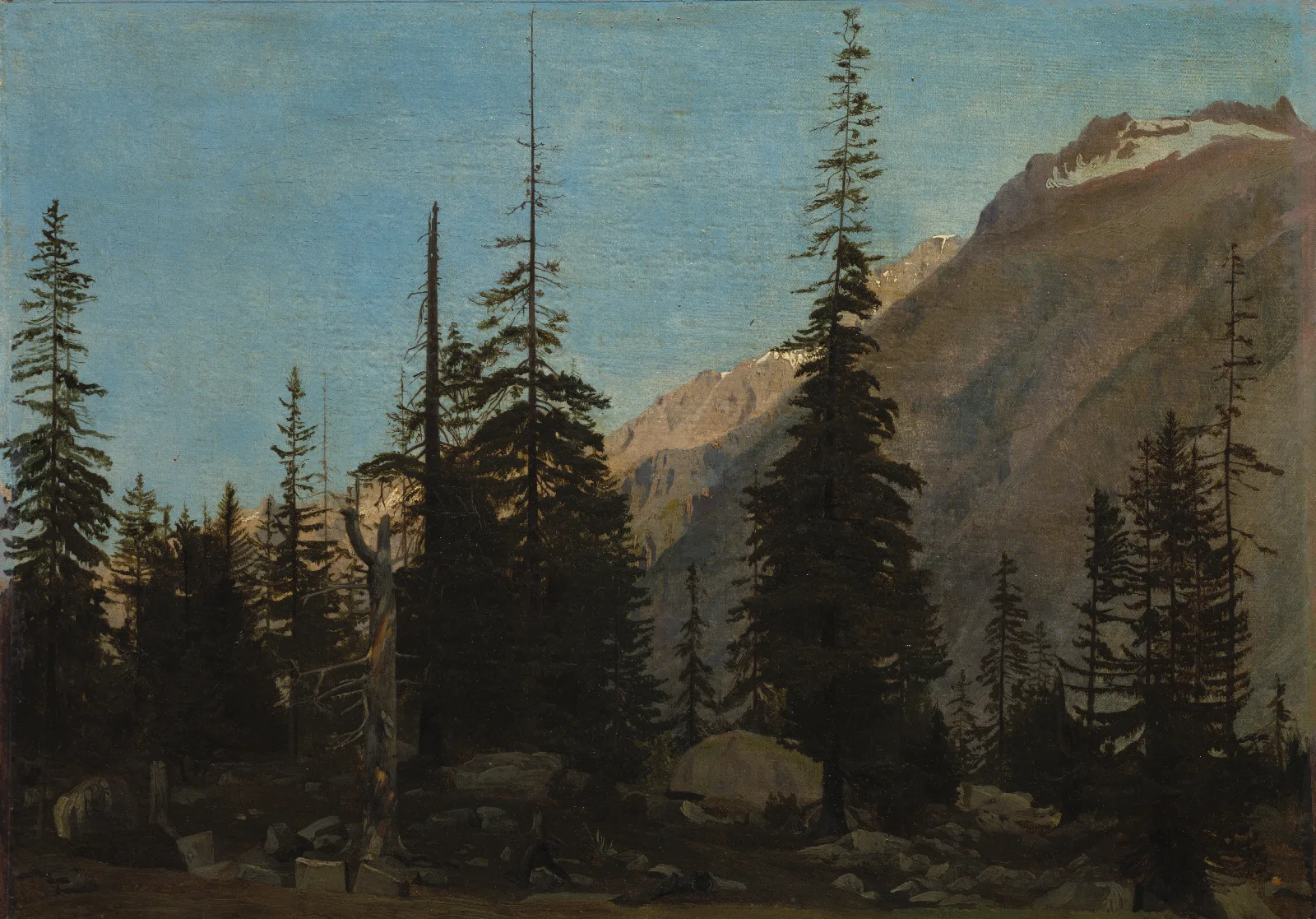 Alpine Landscape The Handegg Switzerland Wall Art by Jean-Léon Gérôme - Canvas Print